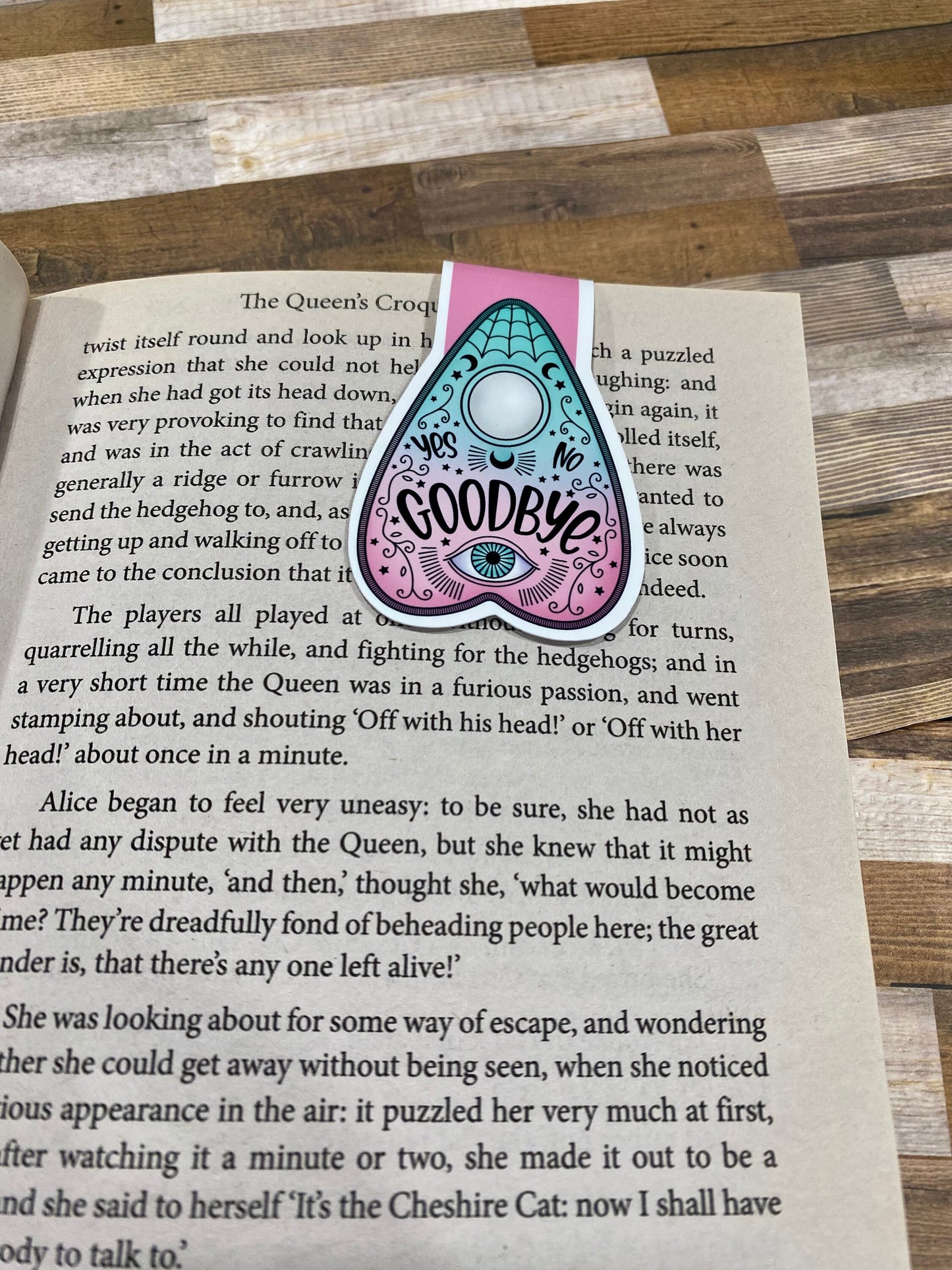 Creepy Magnetic Bookmark, Pastel Goth Book Lover Gift