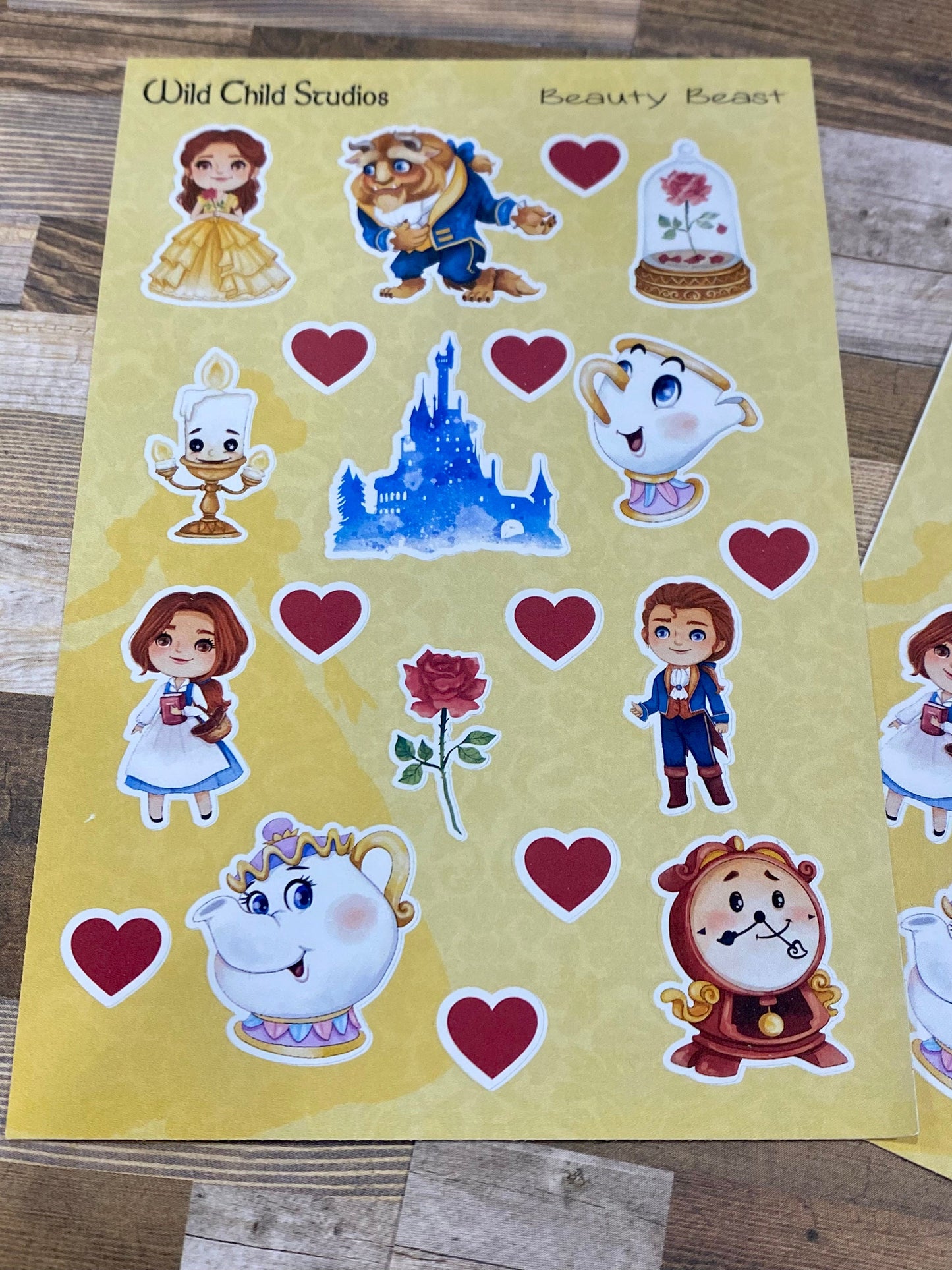 Beauty & Beast Planner Stickers