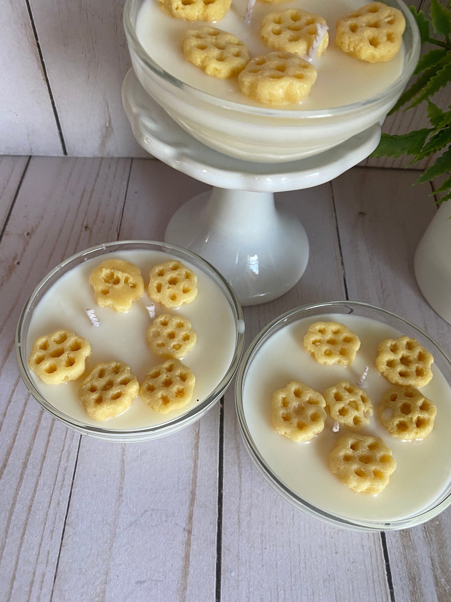 Honeycomb Inspired Cereal Mini Candle