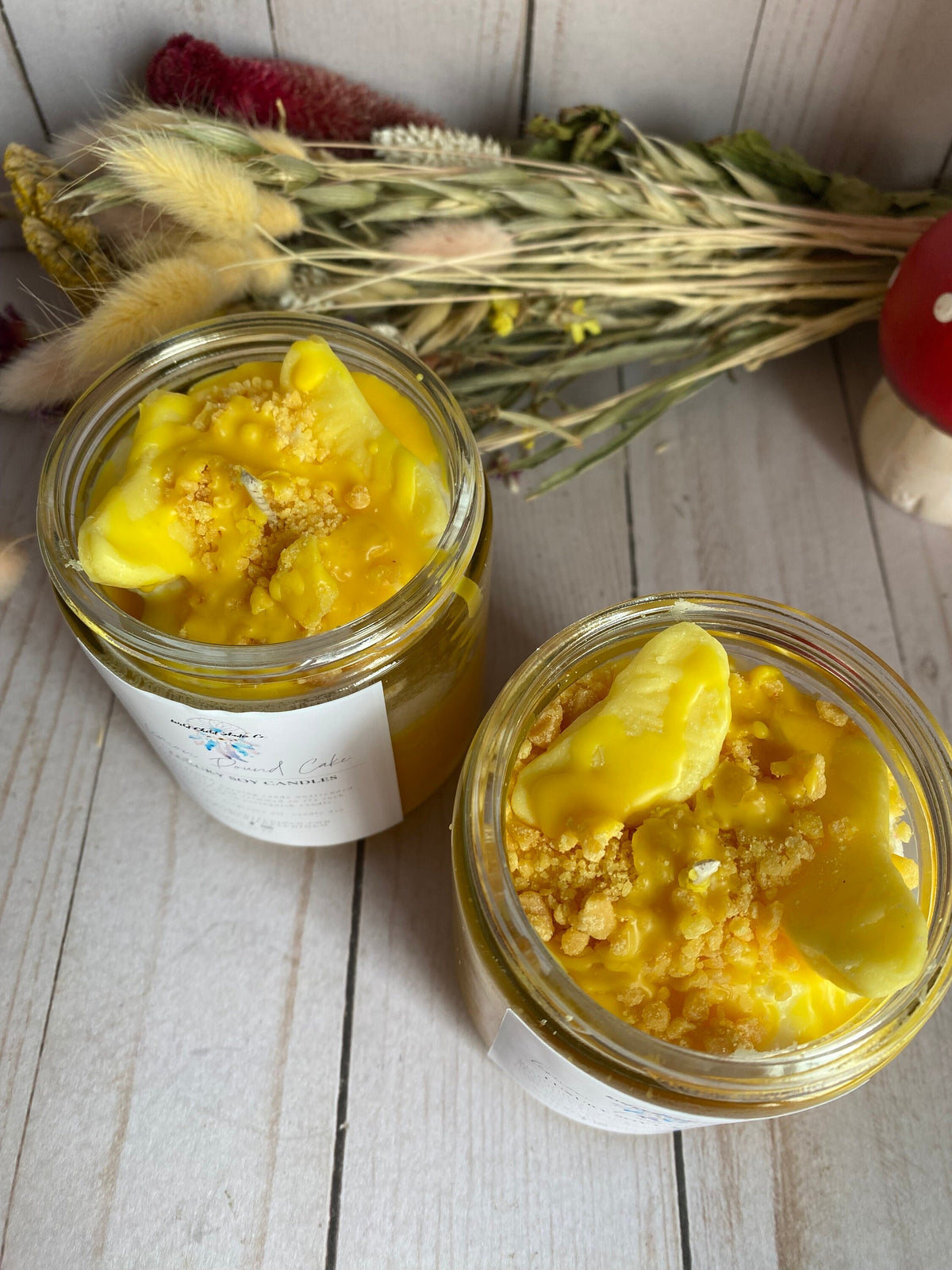 Lemon Pound Cake Hand Poured Soy Candle 8 oz