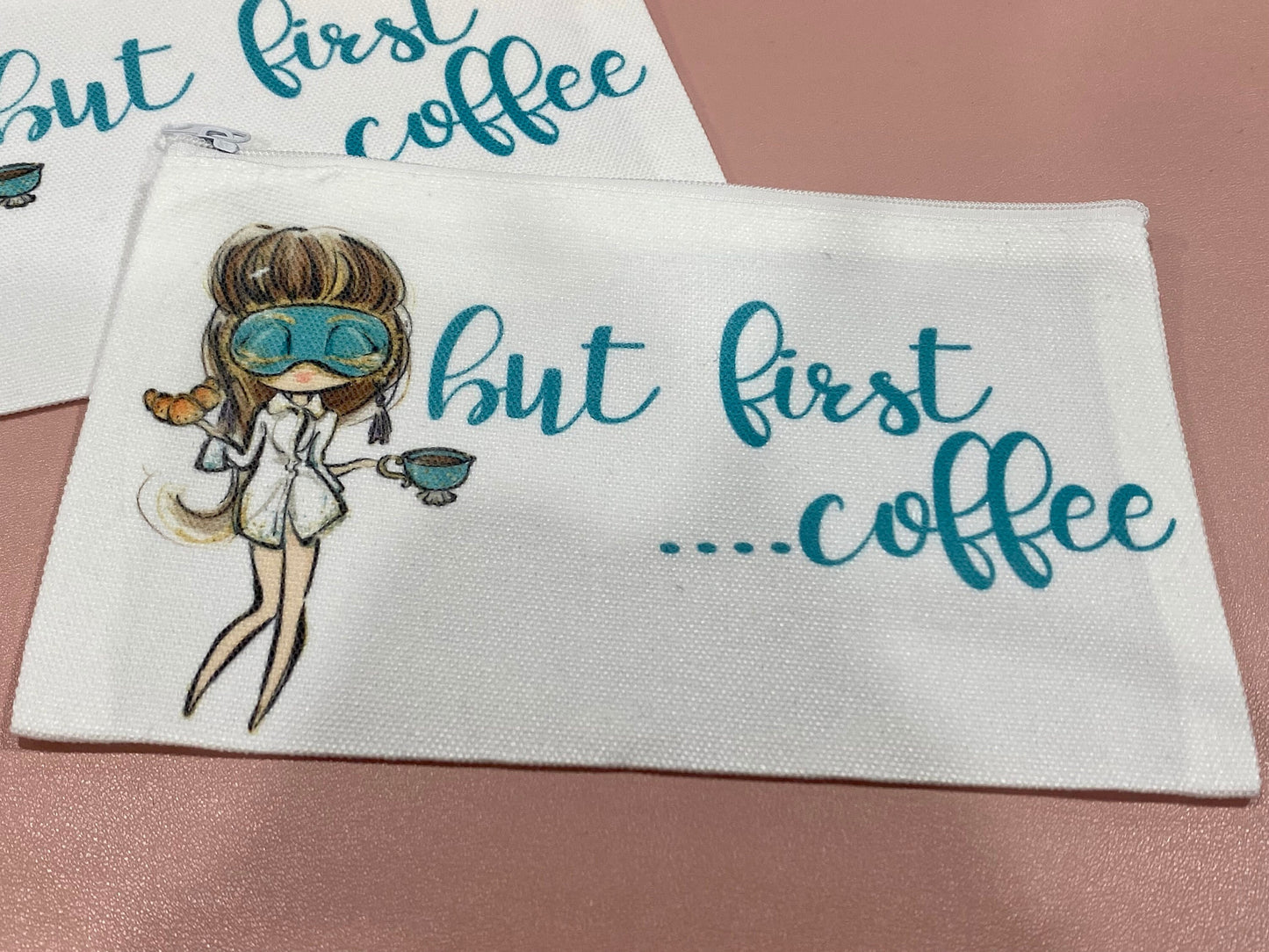 Breakfast Tiffany Coffee Lover Zipper Pouch