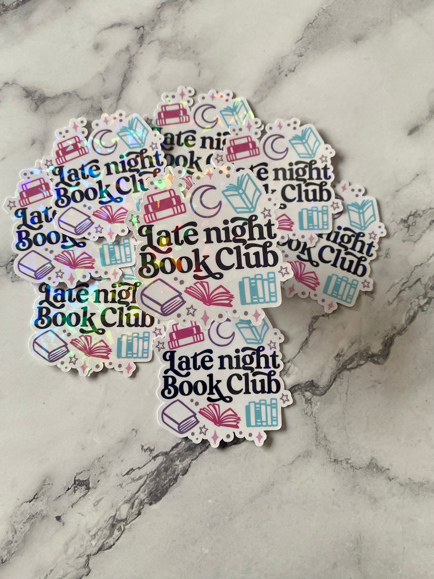 Late Night Book Club Sticker/Bookish Sticker