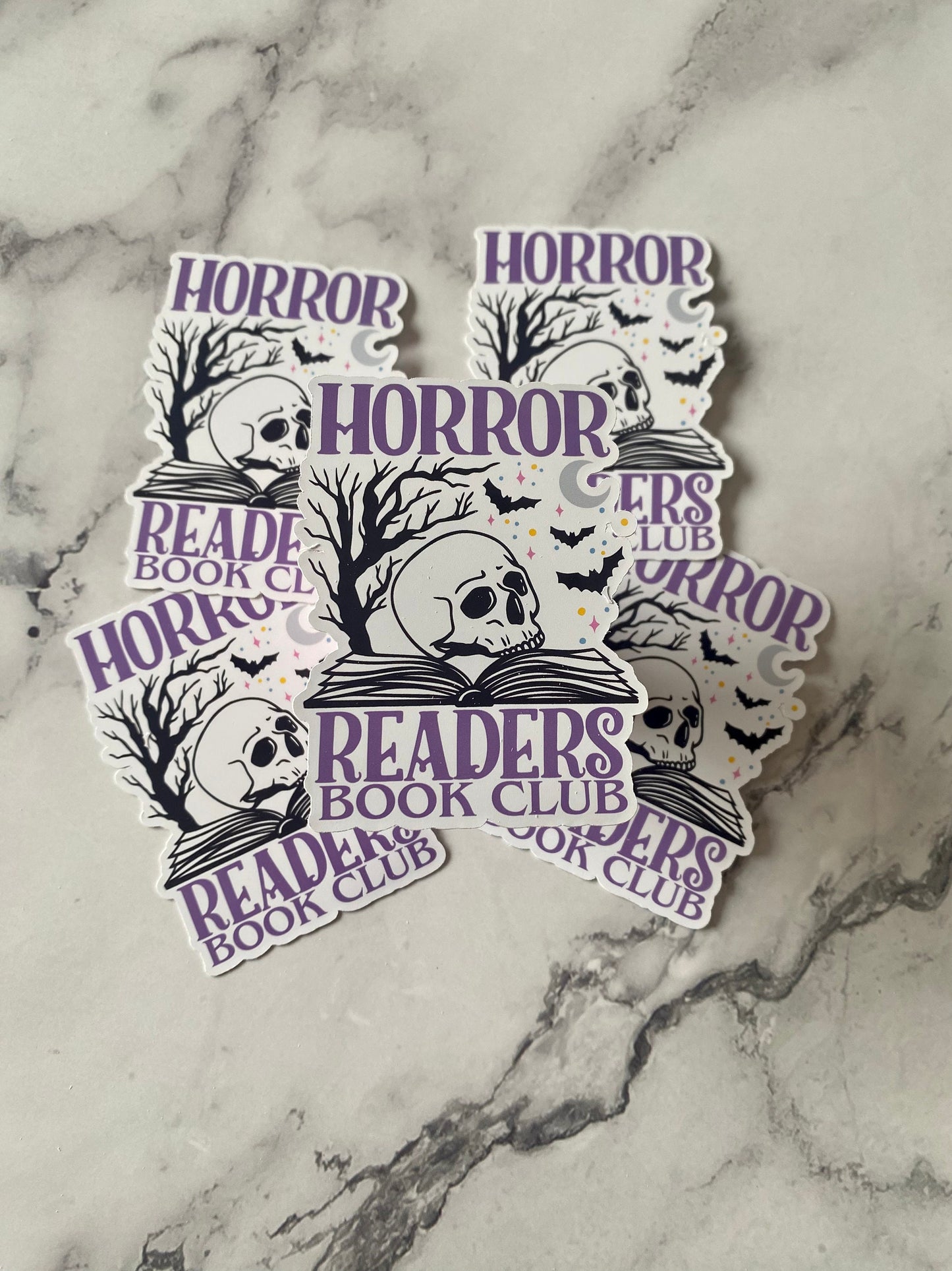 Bookish Horror Readers Book Club Sticker
