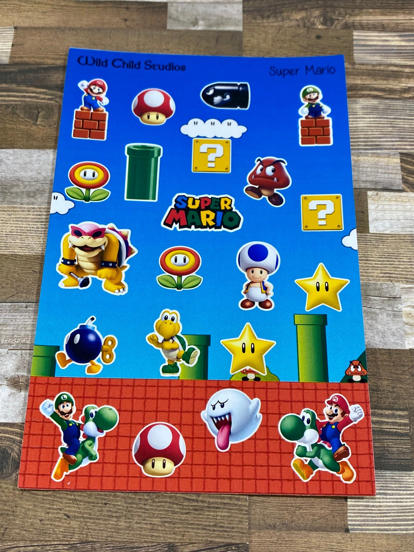 Mario Inspired Planner Stickers