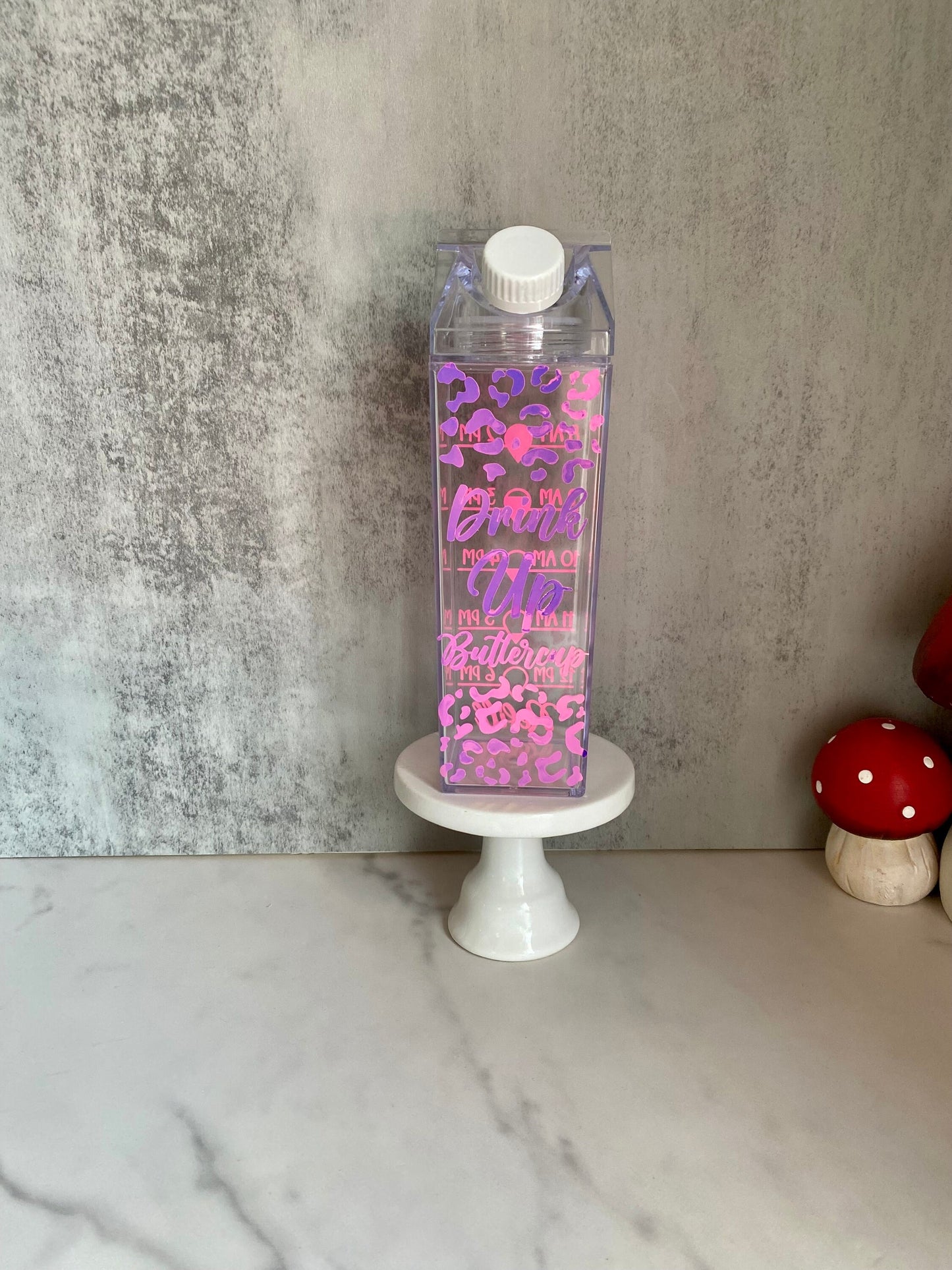 Drink Up Buttercup Hydration Tracker Plastic Milk Carton
