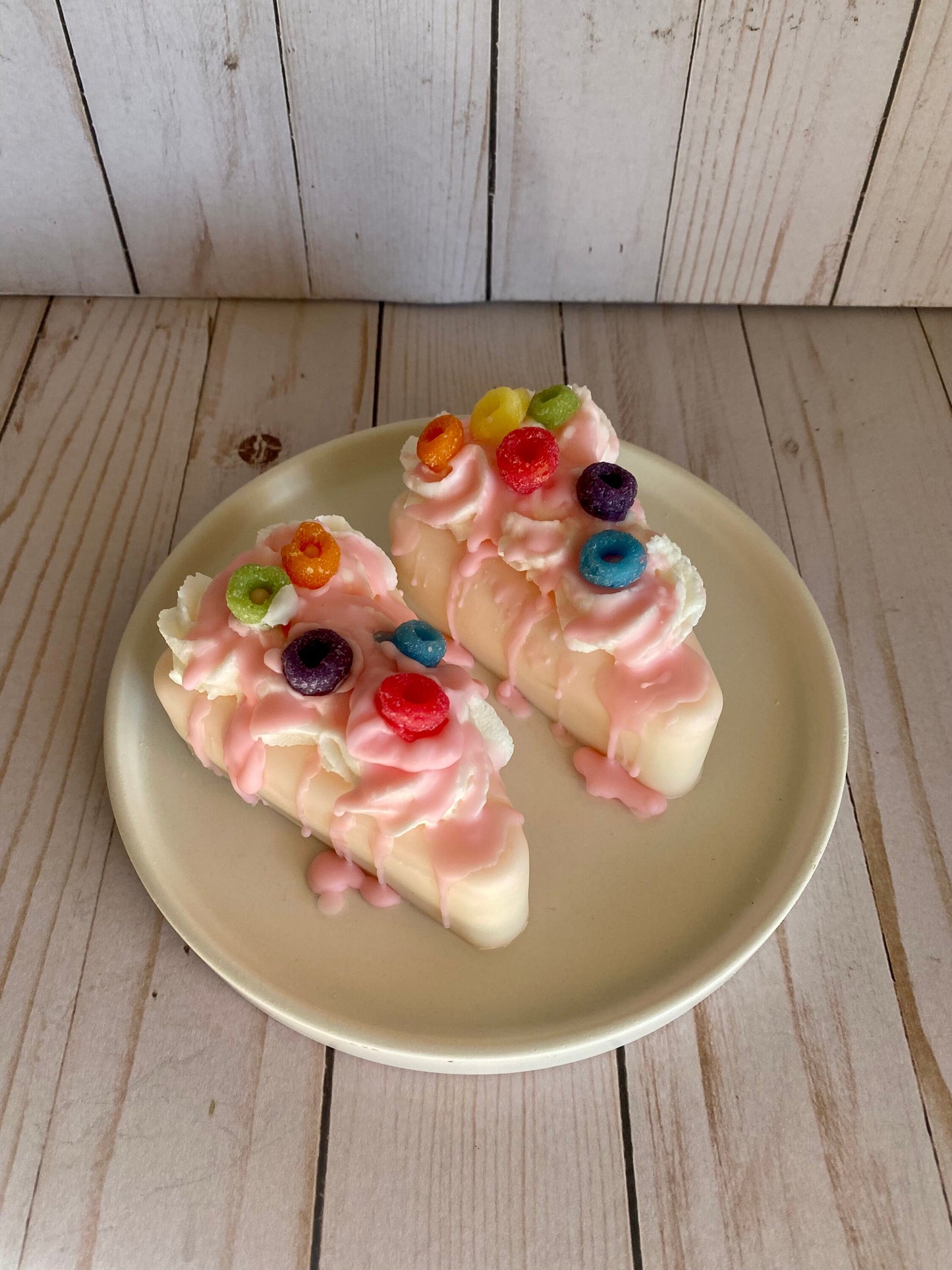 Fruit Loops Cake Slice Wax Melt