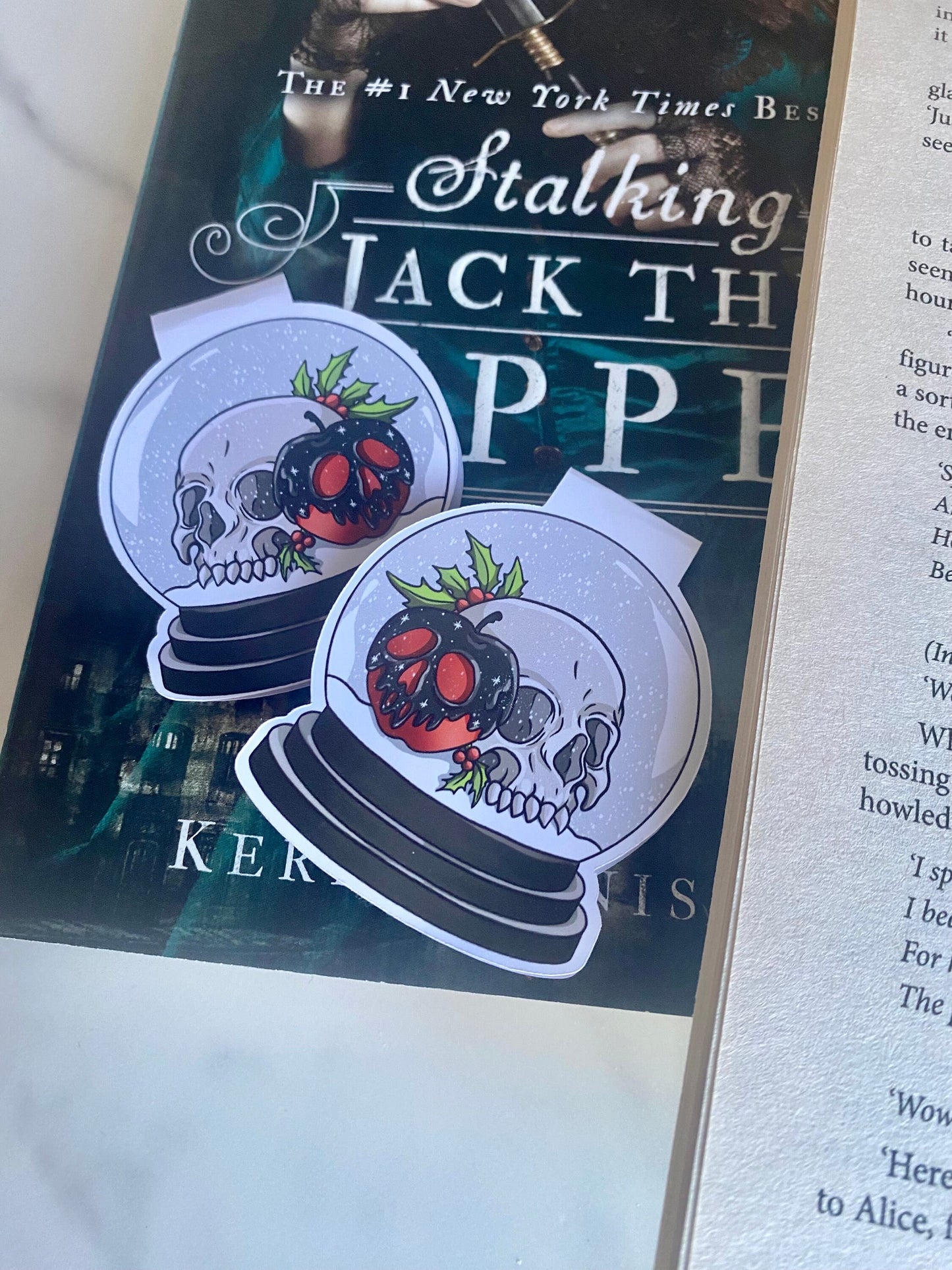 Dark Christmas Goth Christmas Magnetic Bookmark