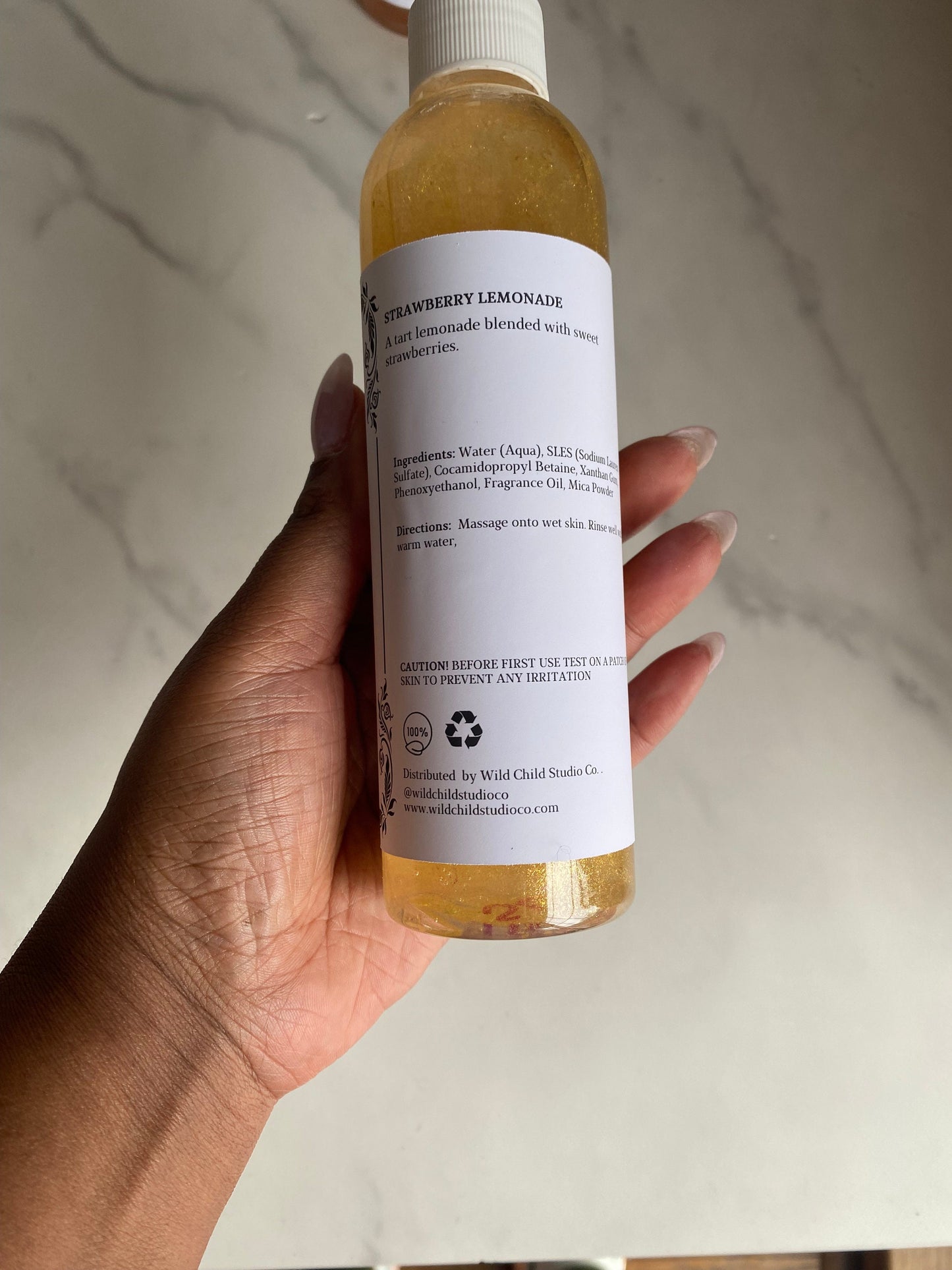 Strawberry Lemonade Body Wash: Sweet & Tart Shower Gel