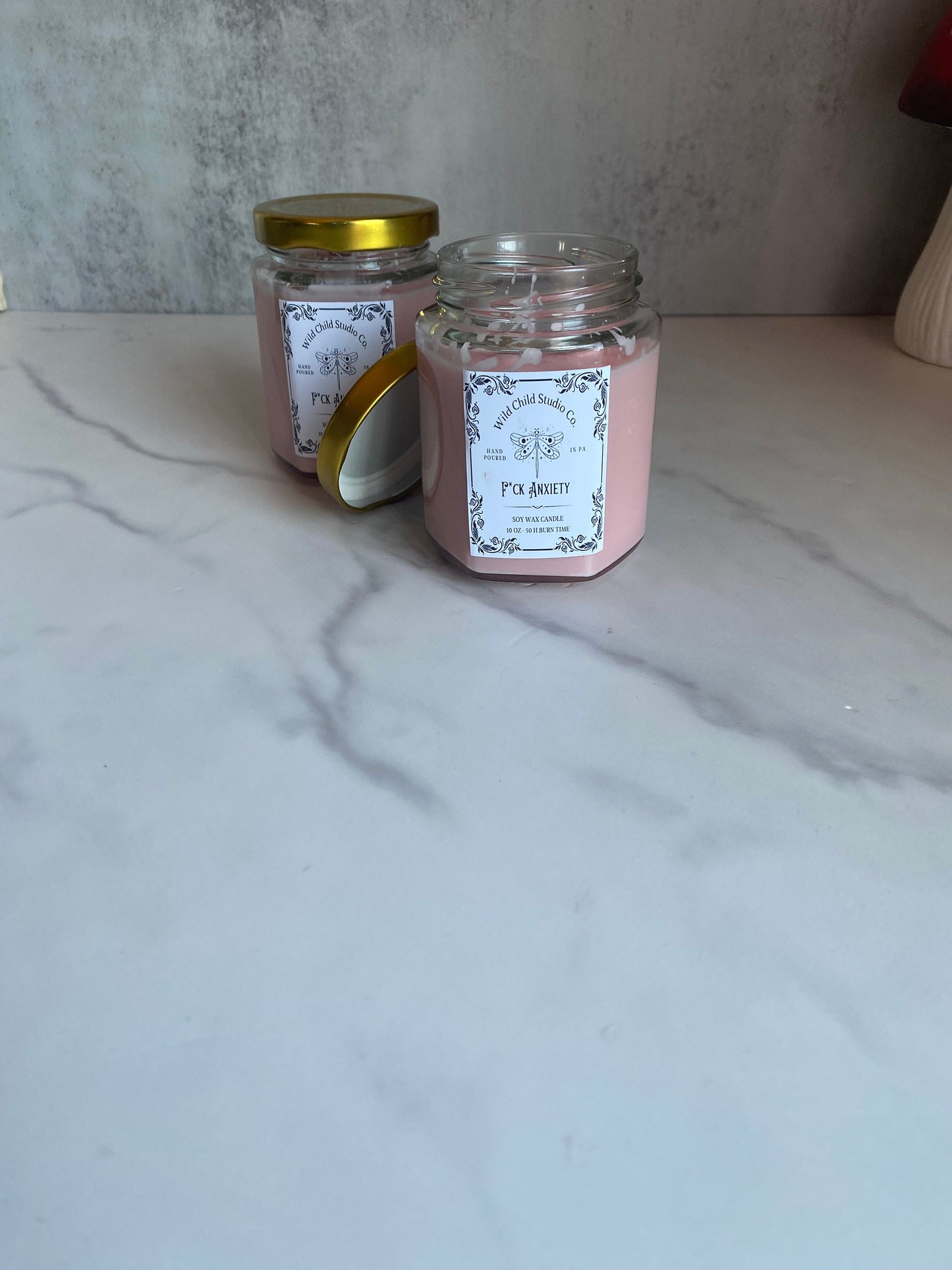 F*ck Anxiety Soy Candle, Anxiety Candle