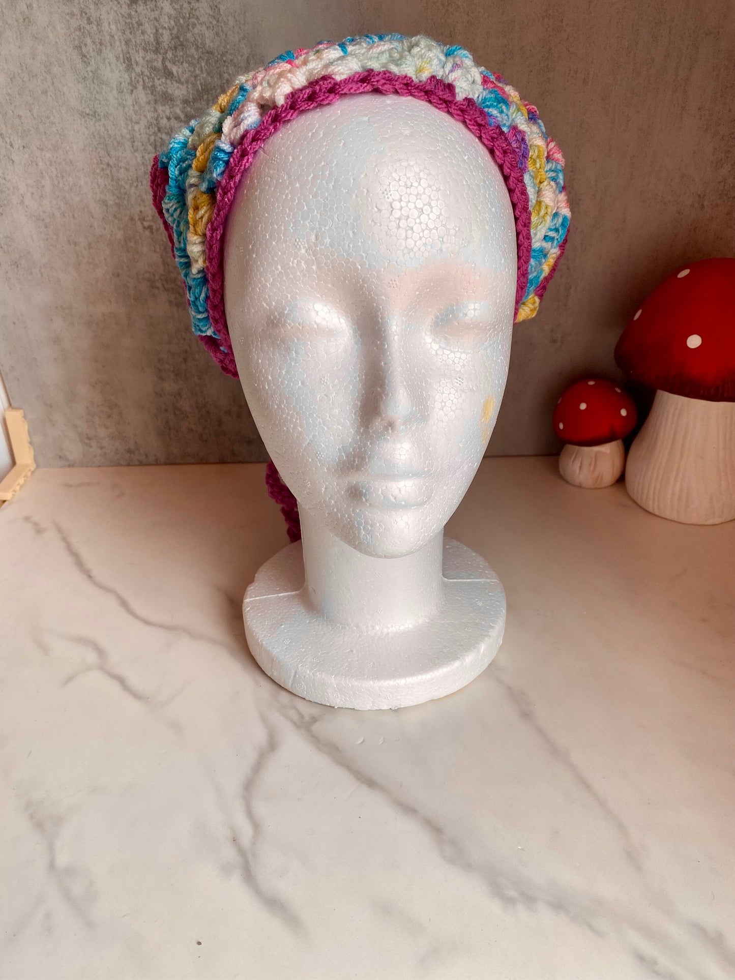 Handmade Multi- Colored Hair Bandana, Boho Bandana, Hair Scarf