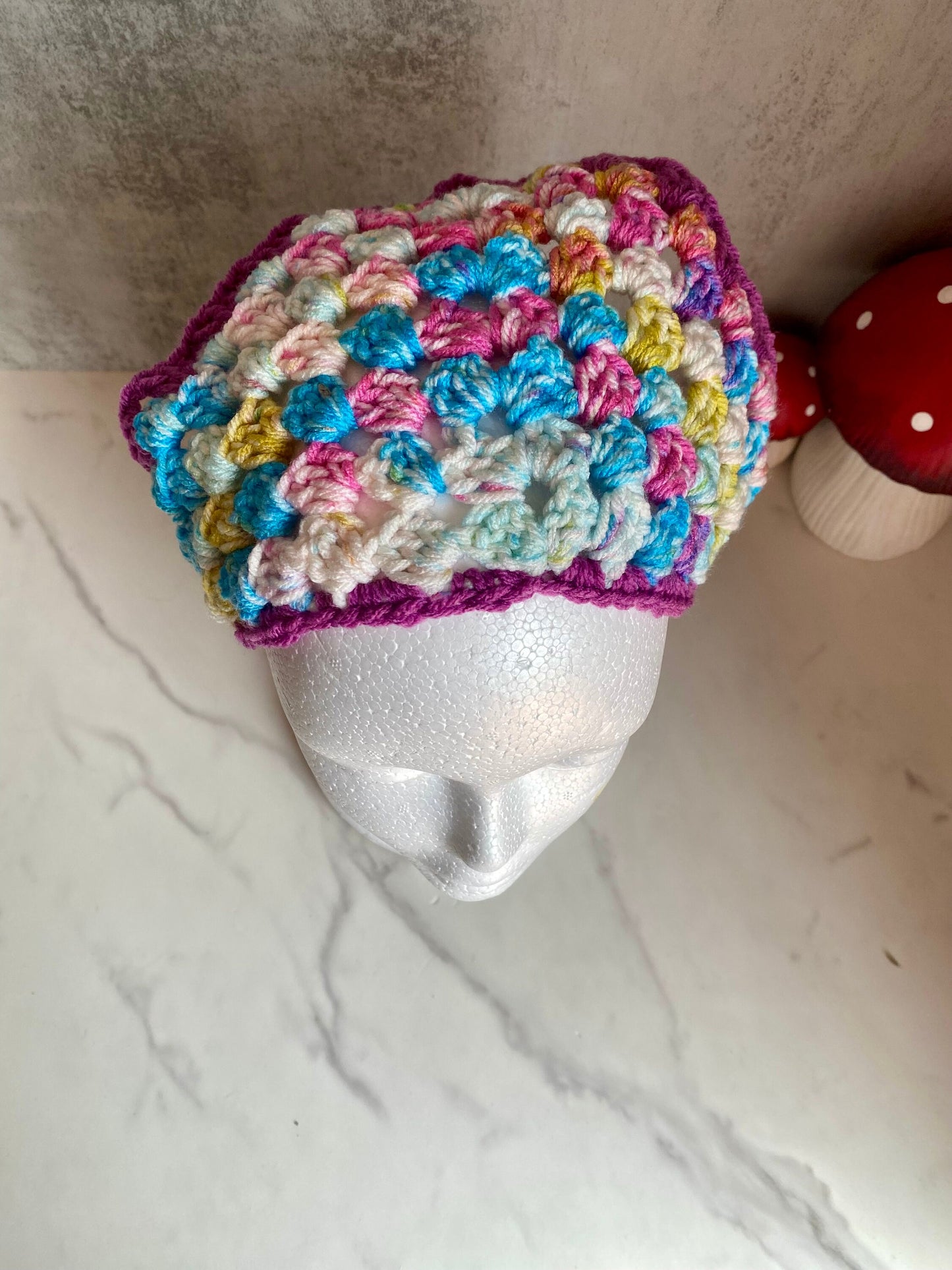 Handmade Multi- Colored Hair Bandana, Boho Bandana, Hair Scarf