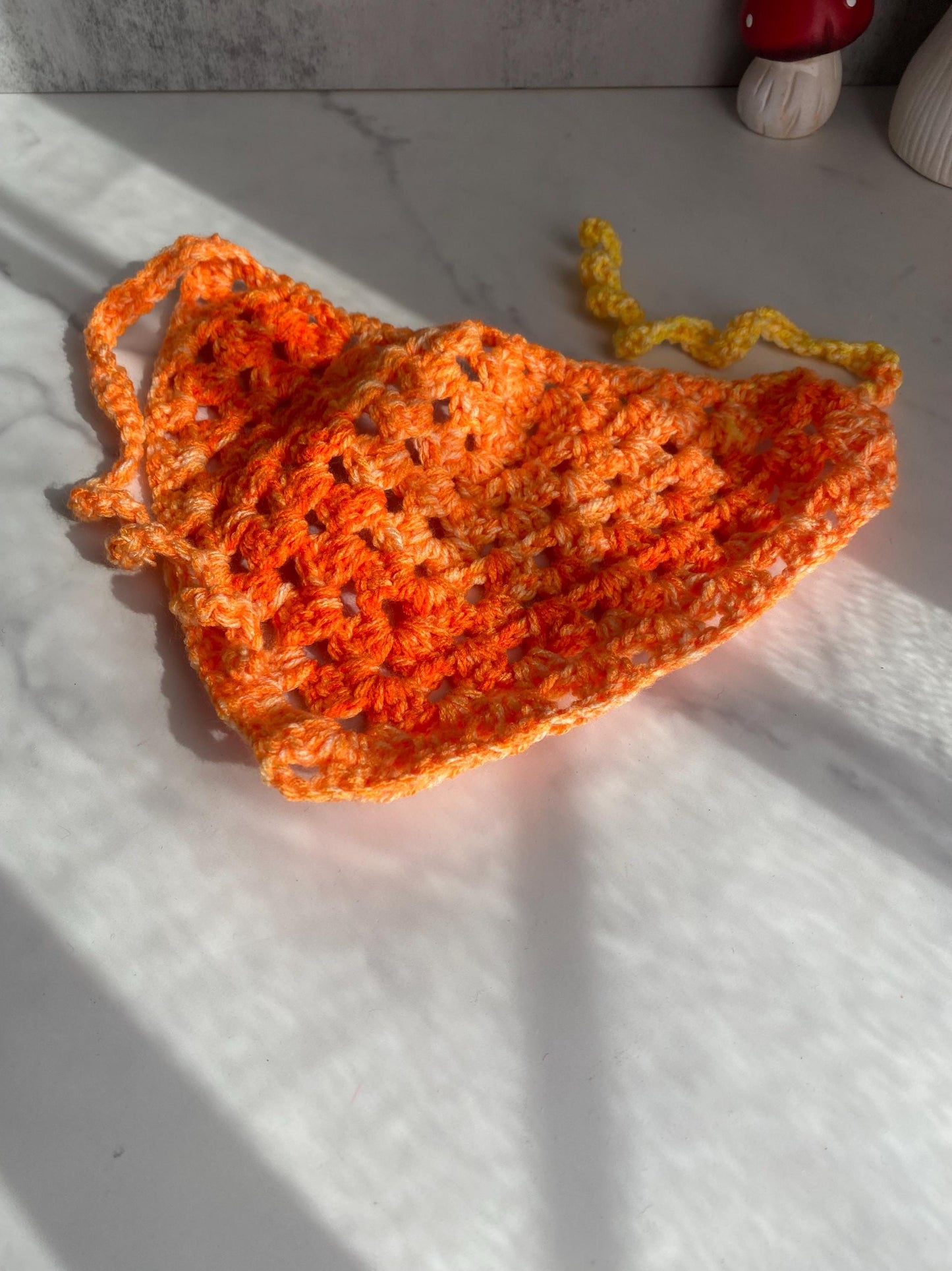 Candy Corn Theme Hair Bandana, Boho Bandana, Fall Hair Scarf
