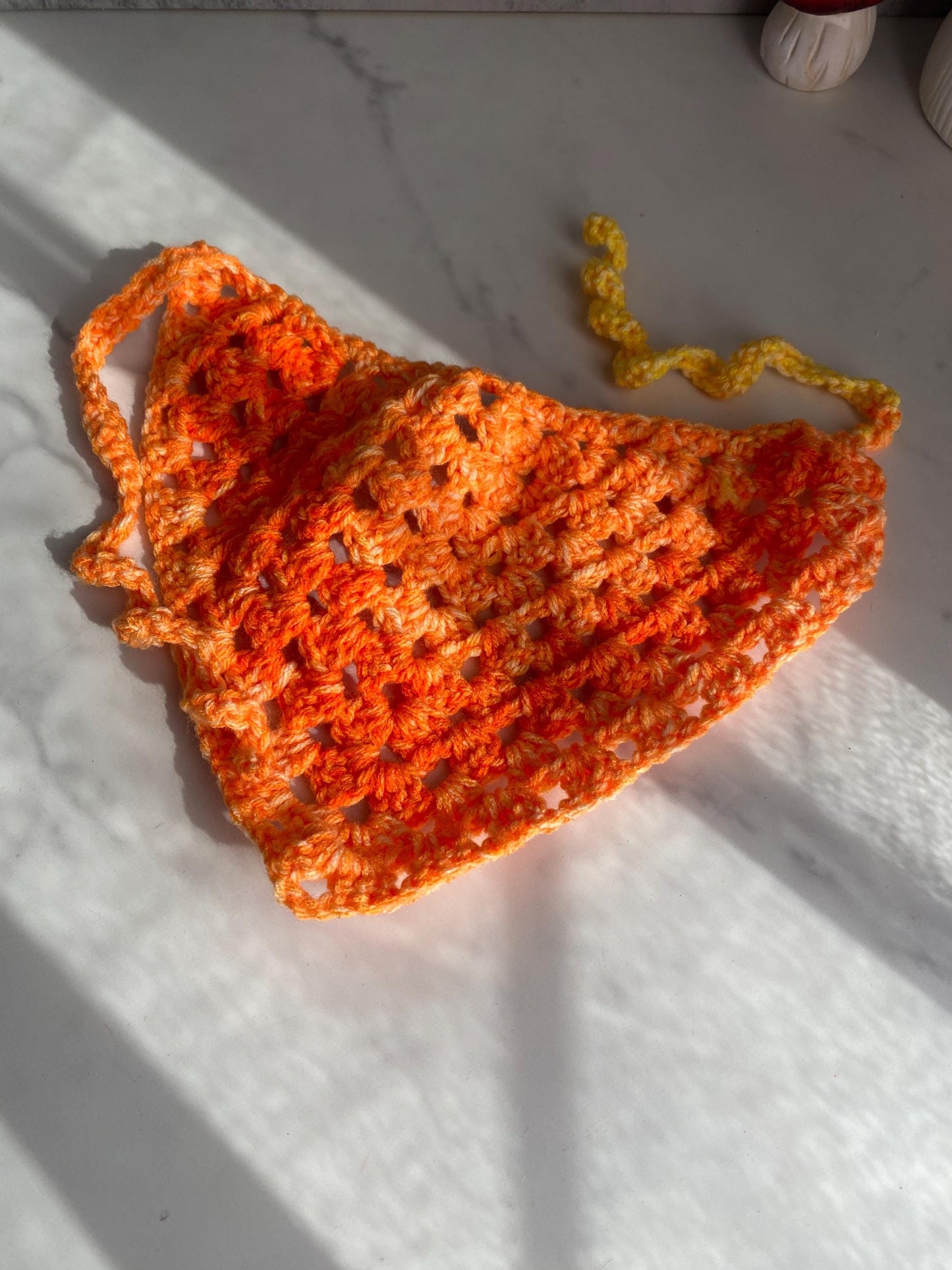 Candy Corn Theme Hair Bandana, Boho Bandana, Fall Hair Scarf