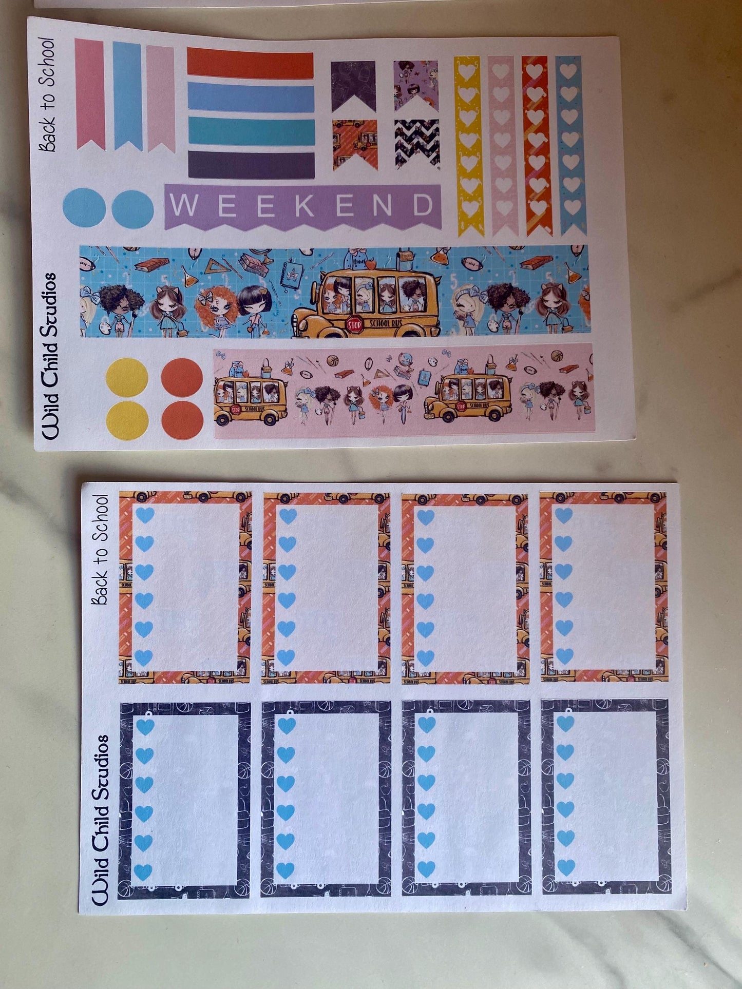Student Back to School Teacher Happy Planner Classic Weekly Kit