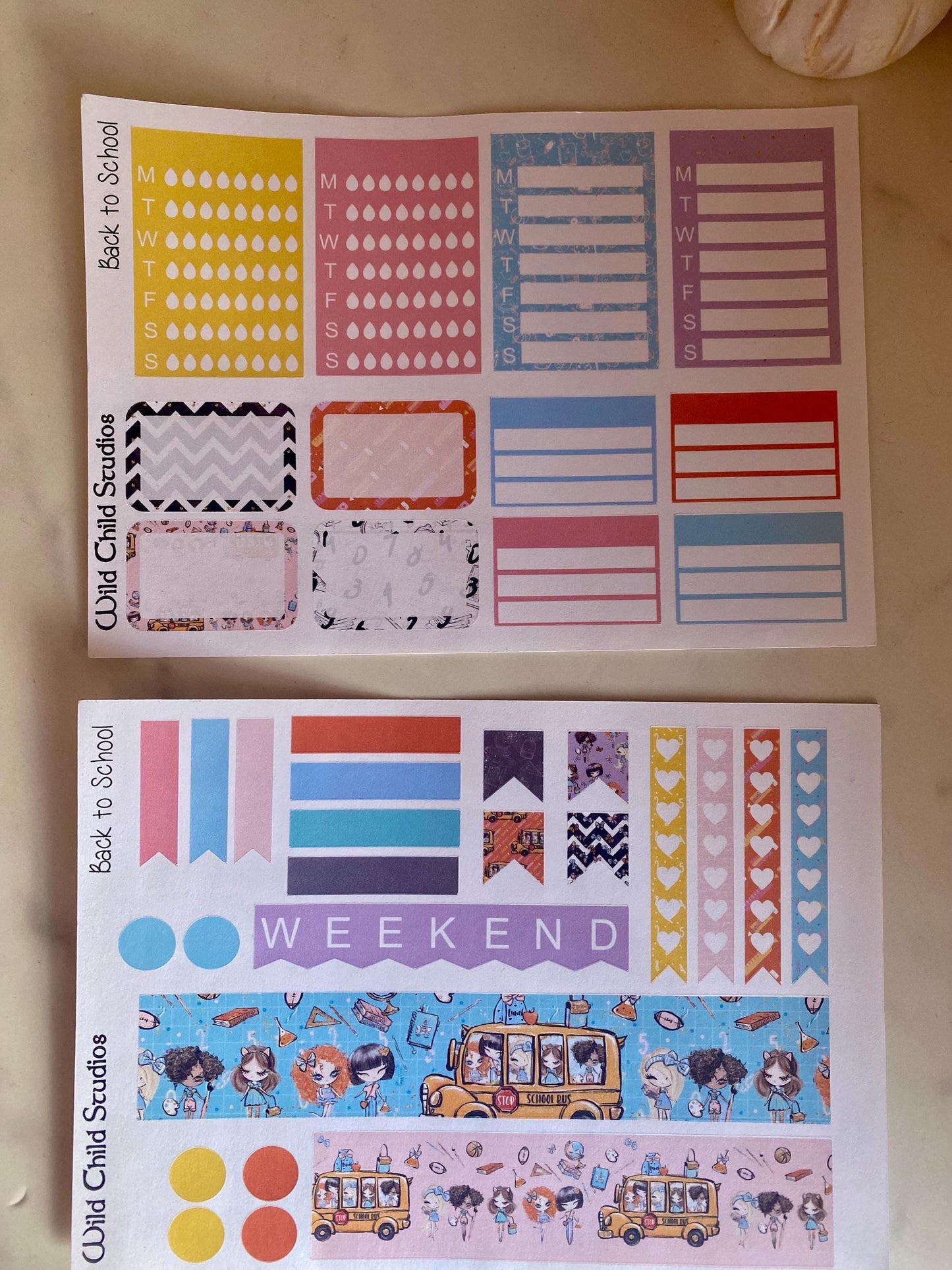 Student Back to School Teacher Happy Planner Classic Weekly Kit