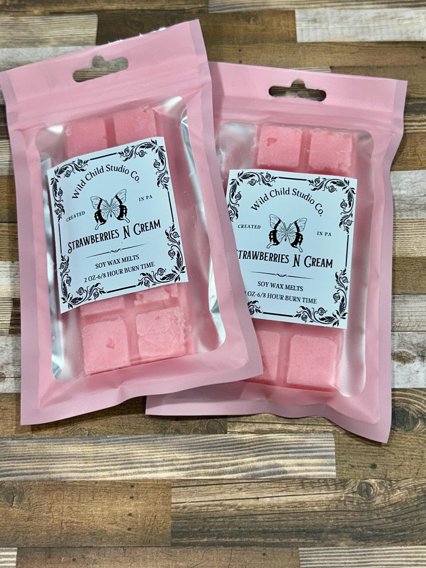 Strawberries n Cream Snap Bar Wax Melt