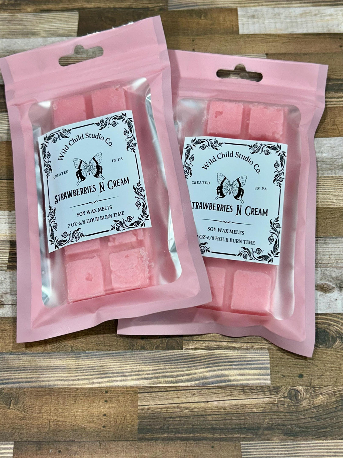 Strawberries n Cream Snap Bar Wax Melt