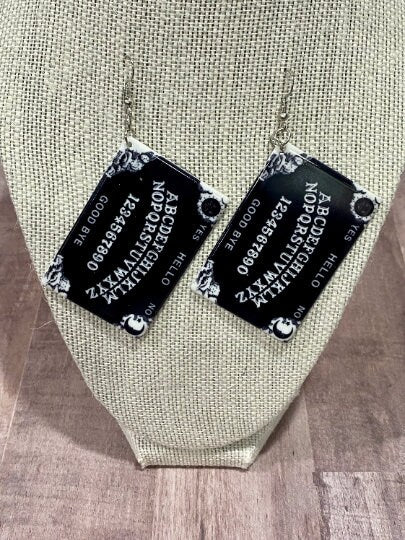 Ouija Board Acrylic Dangle Earrings