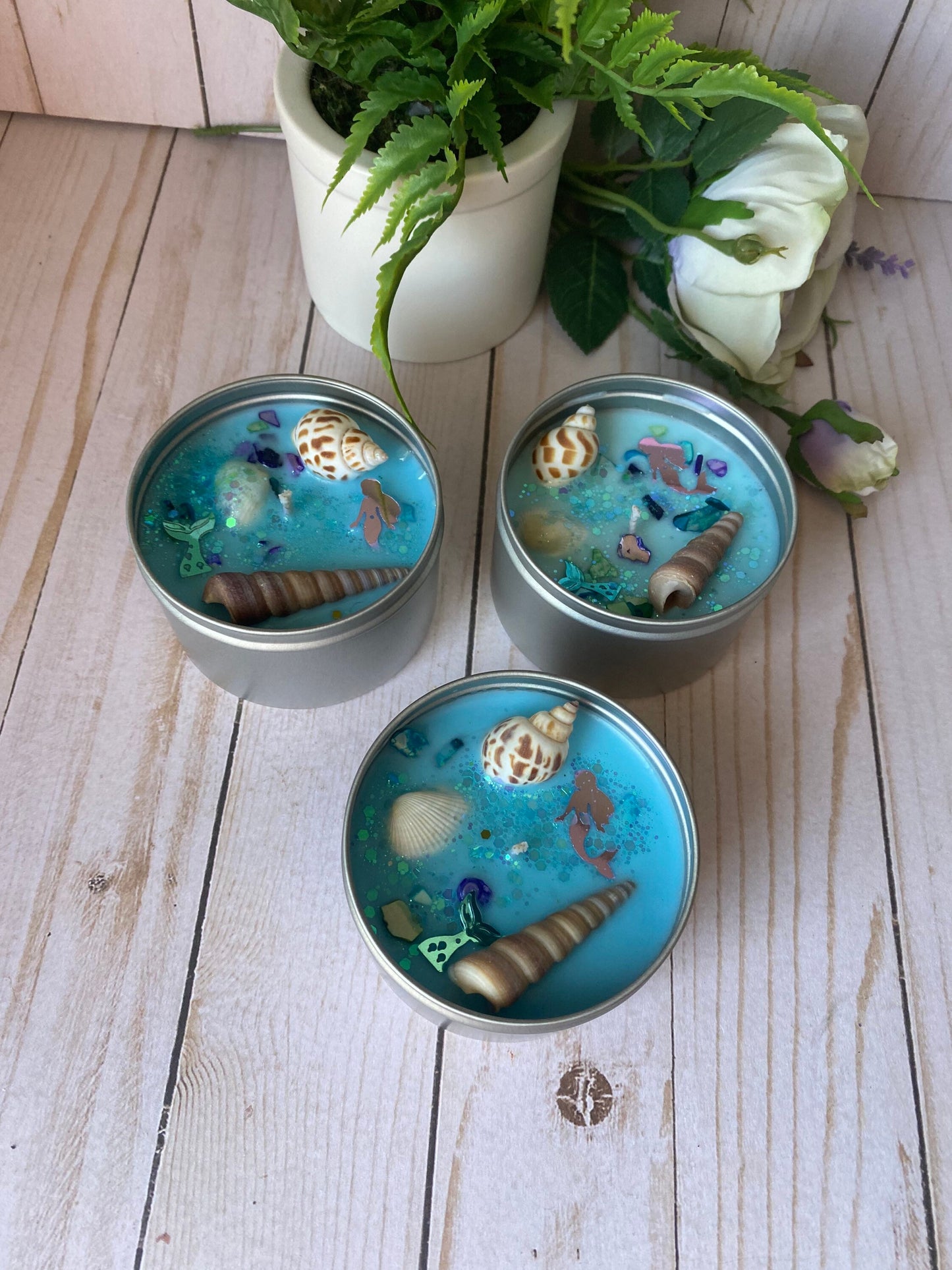 Goddess of the Sea Mermaid Soy Hand Poured 8 oz Candle