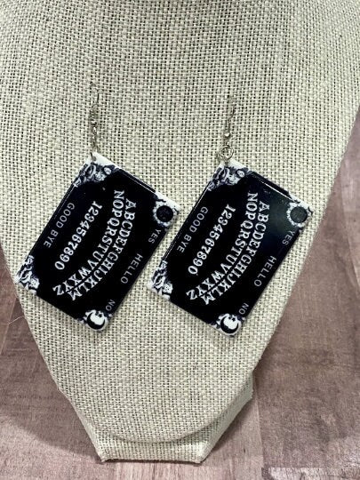 Ouija Board Acrylic Dangle Earrings