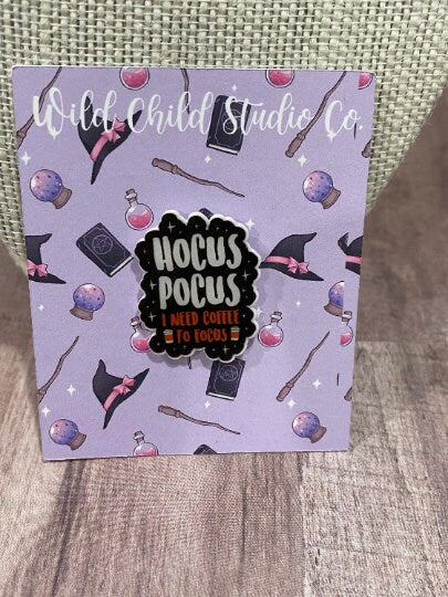 Hocus Pocus Coffee Lovers Pin