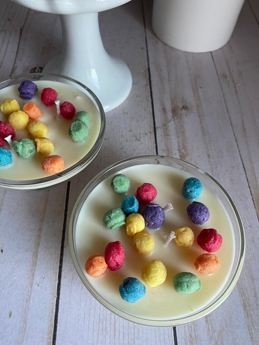 Trix Fruity Inspired Cereal Candle