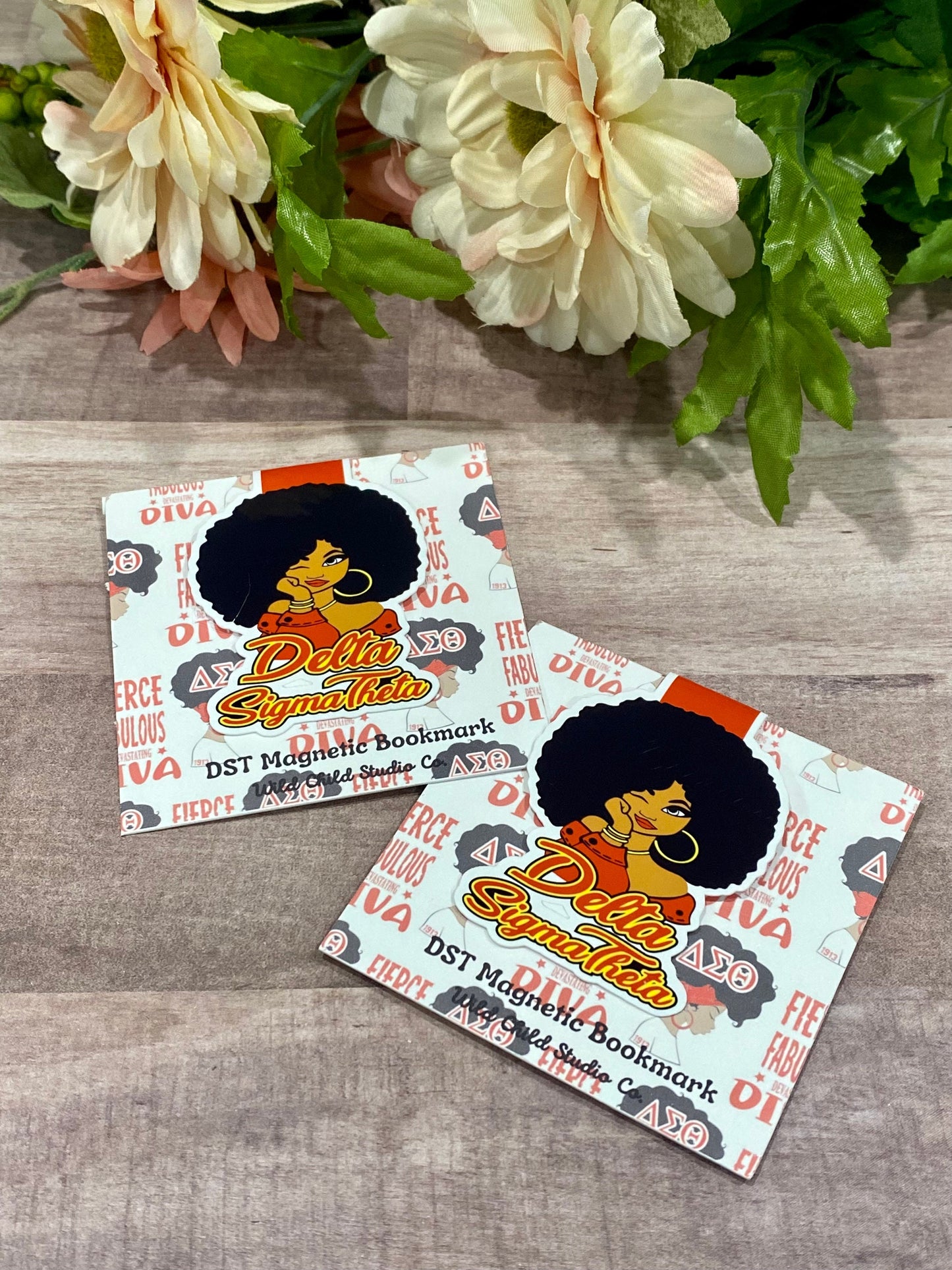 Delta Sigma Theta Sorority Magnetic Bookmark