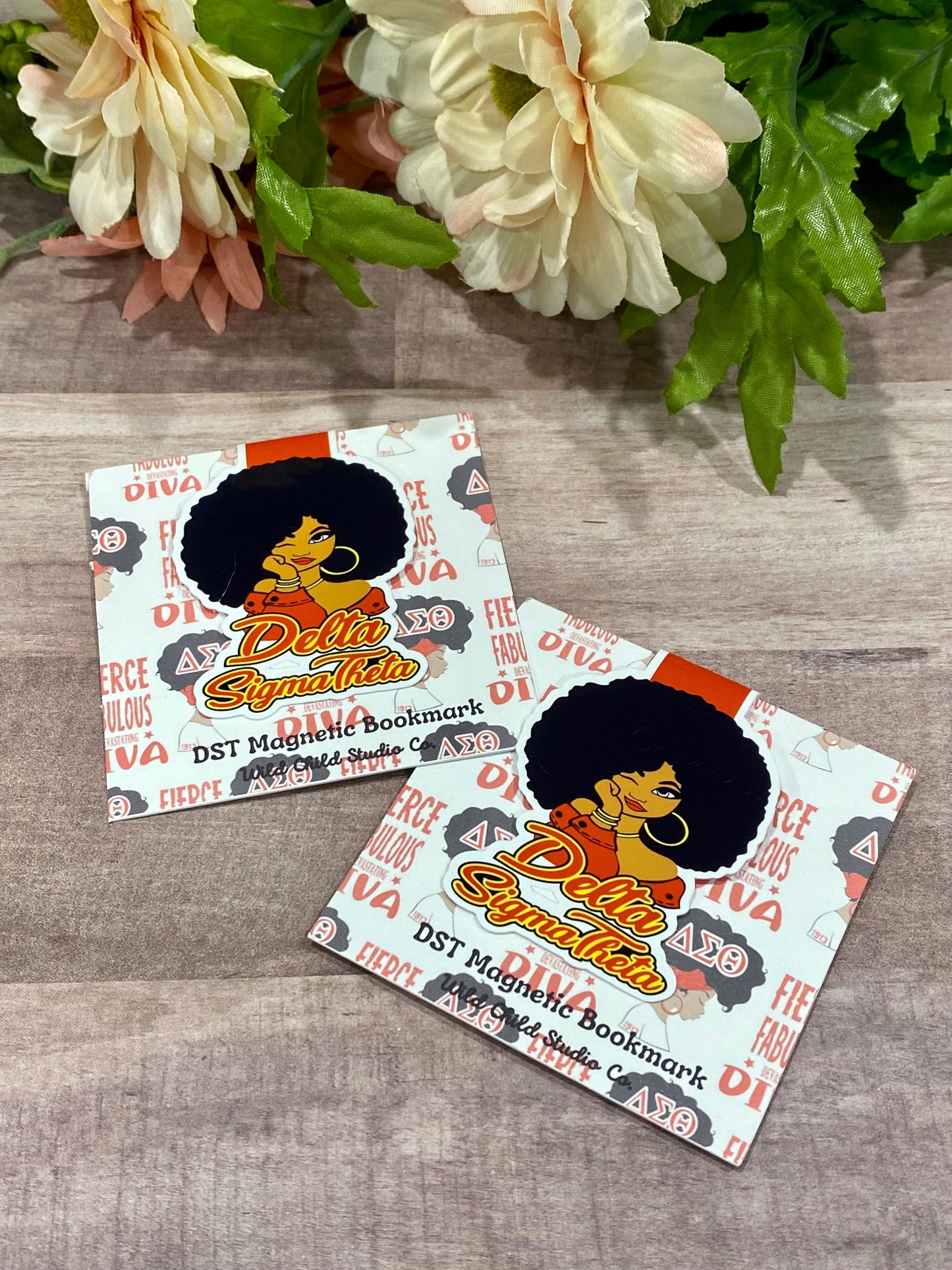 Delta Sigma Theta Sorority Magnetic Bookmark