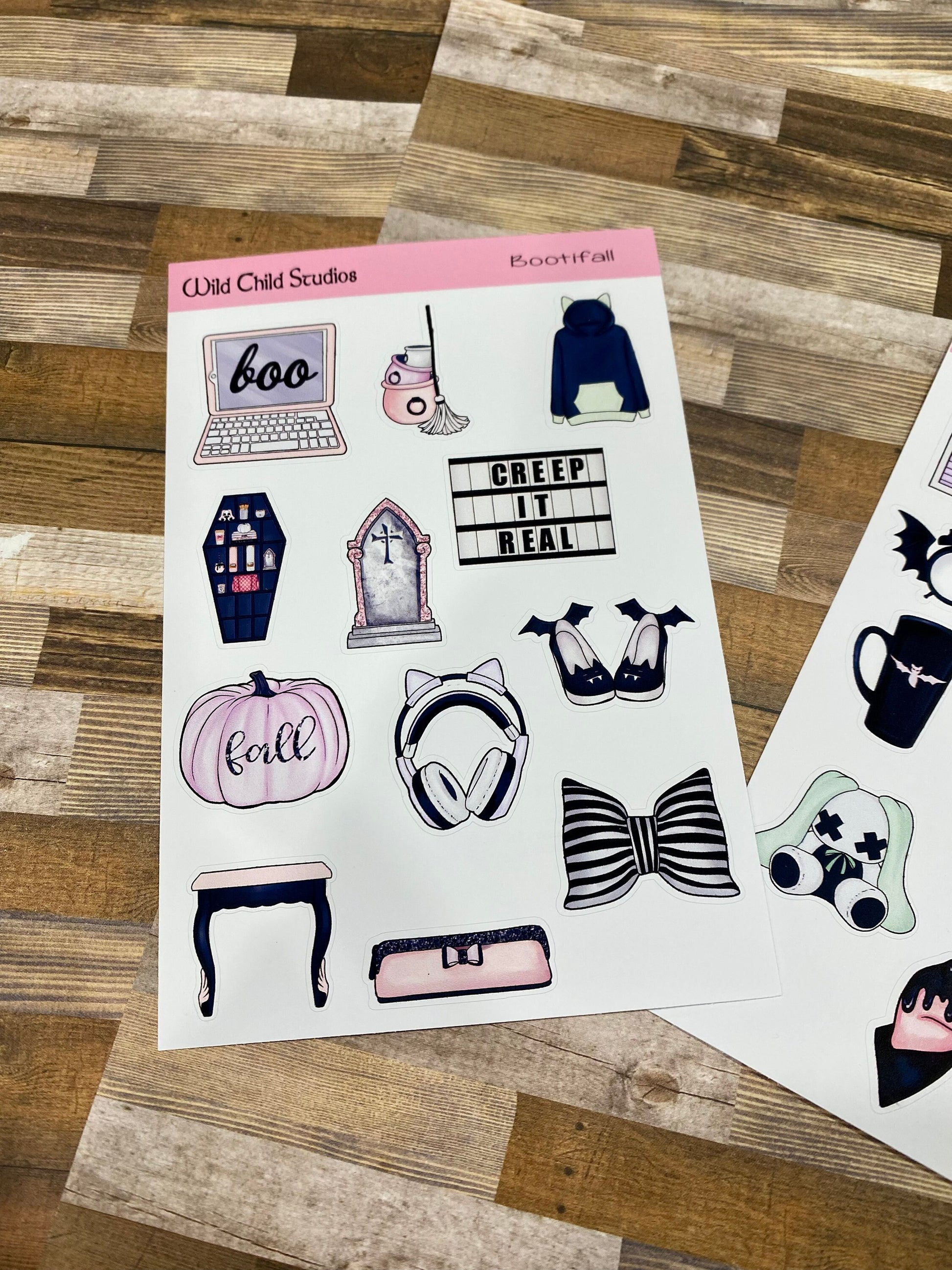 Pastel Goth Planner Stickers
