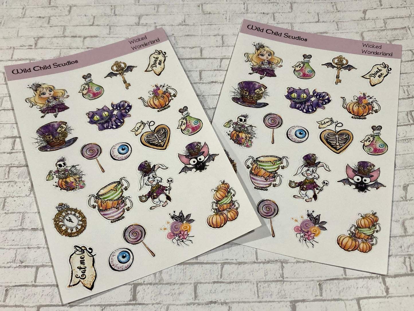 Wicked in Wonderland Planner Stickers