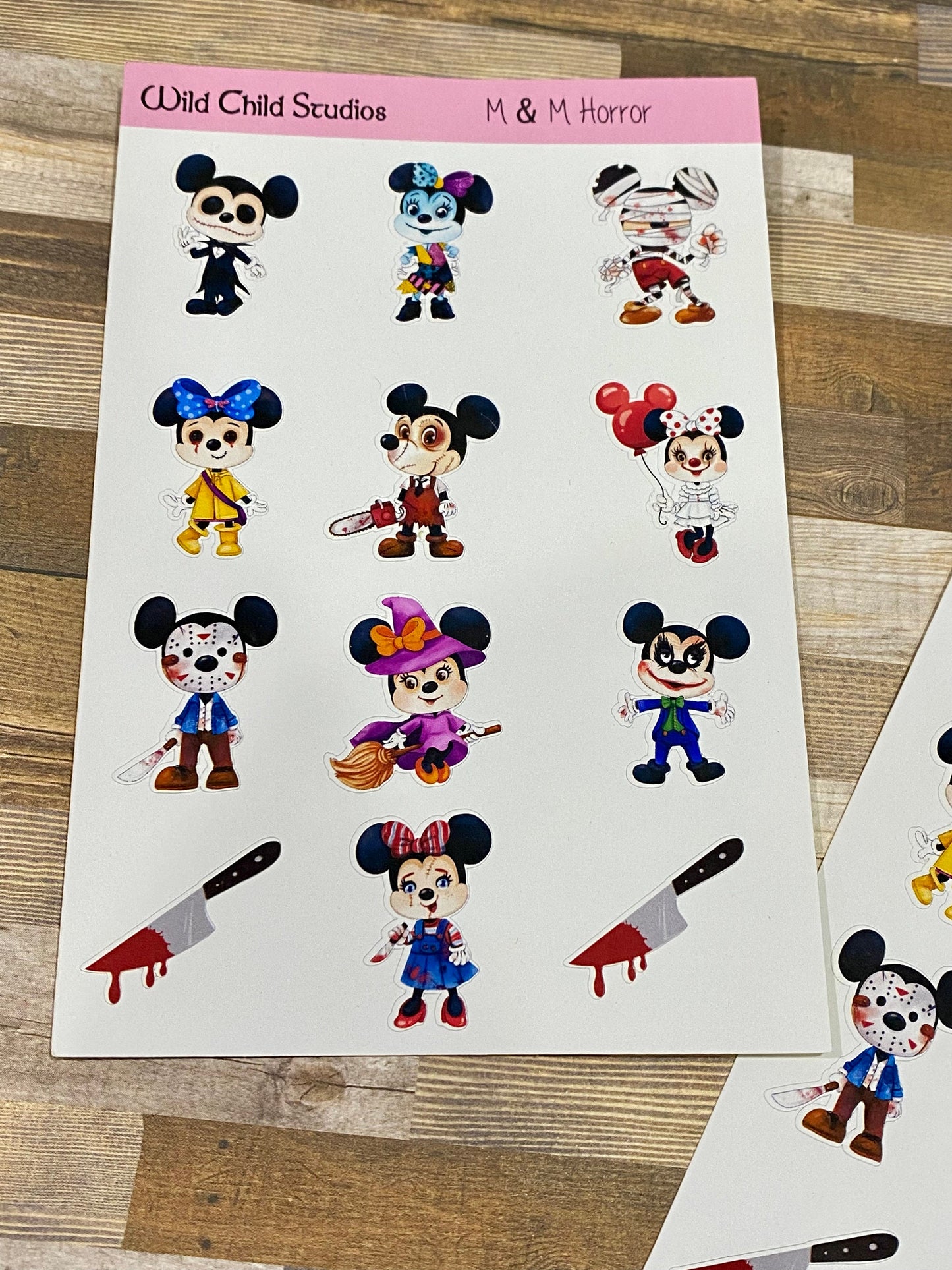 Horror Mouse Planner Stickers