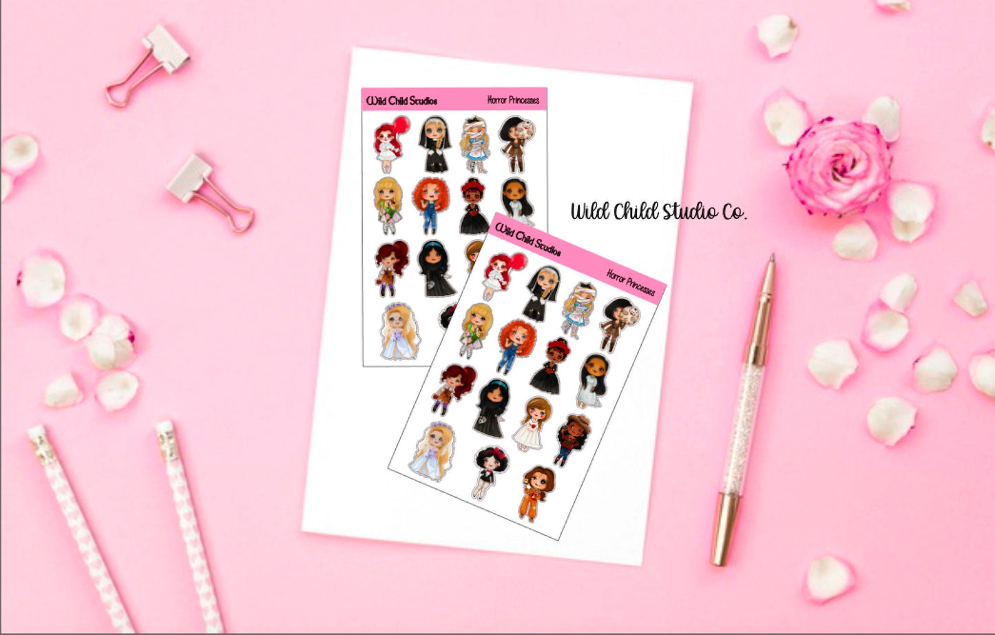 Horror Princess Planner Stickers