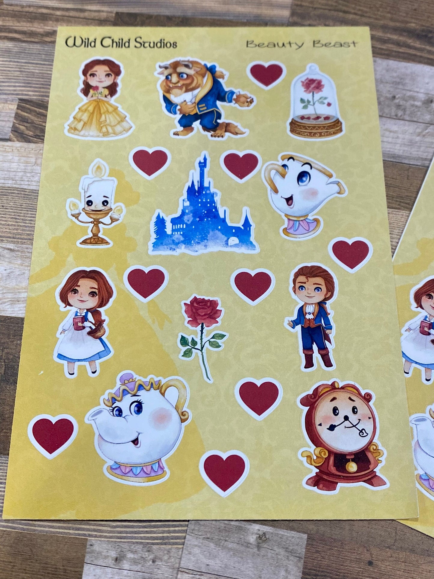 Beauty & Beast Planner Stickers