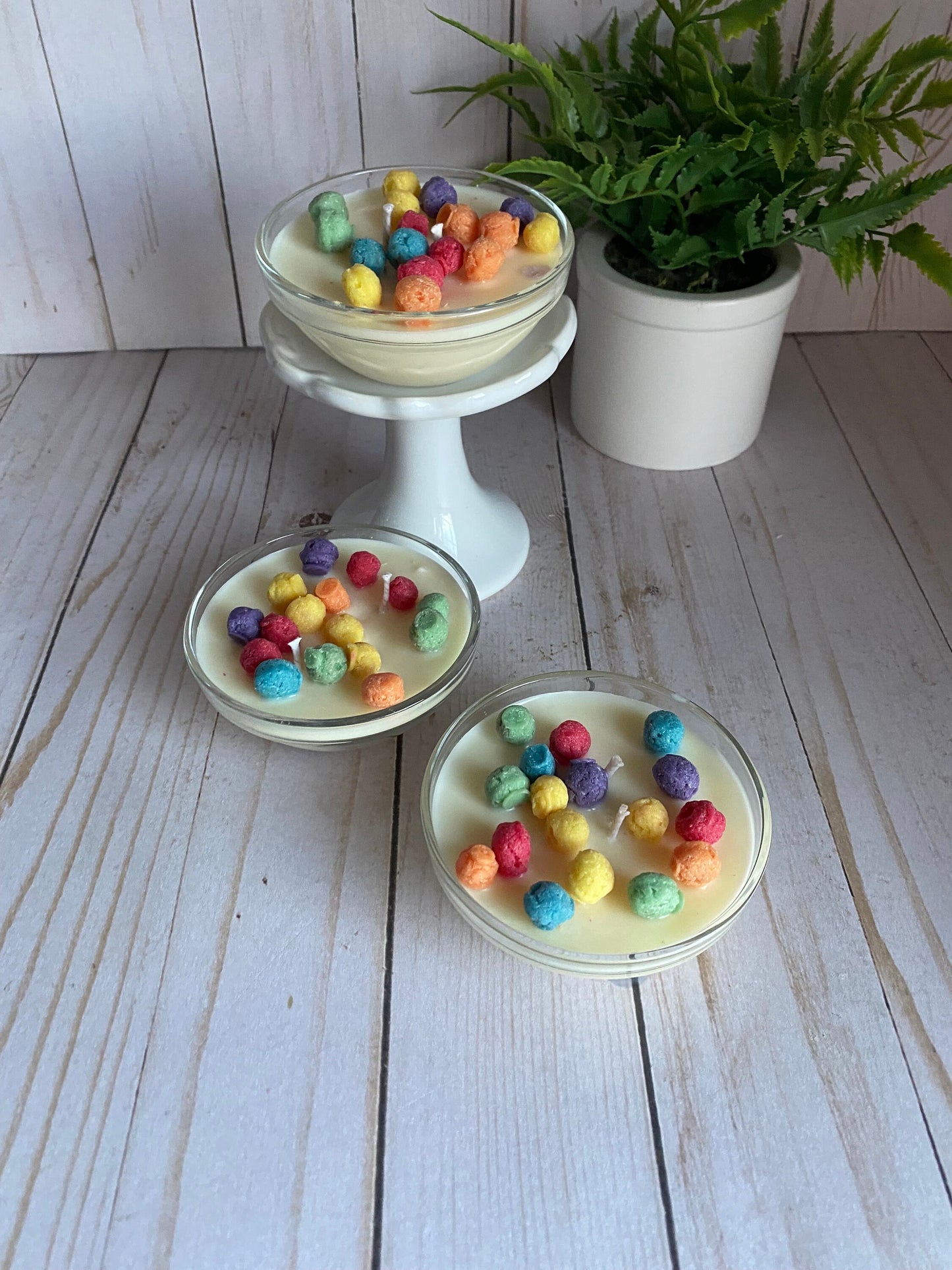 Trix Inspired Cereal Mini Candle