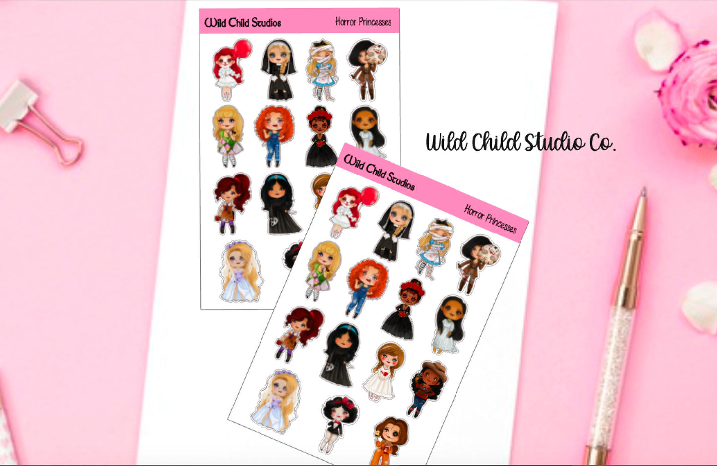 Horror Princess Planner Stickers