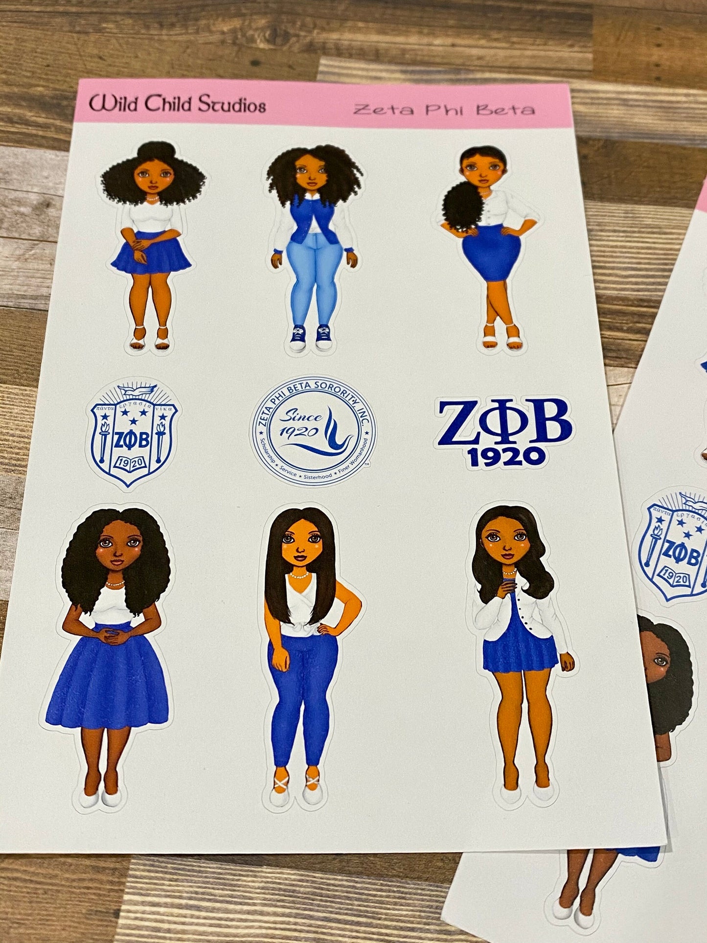 ZPhiB Sorority Planner Stickers/Zeta Phi Beta Stickers