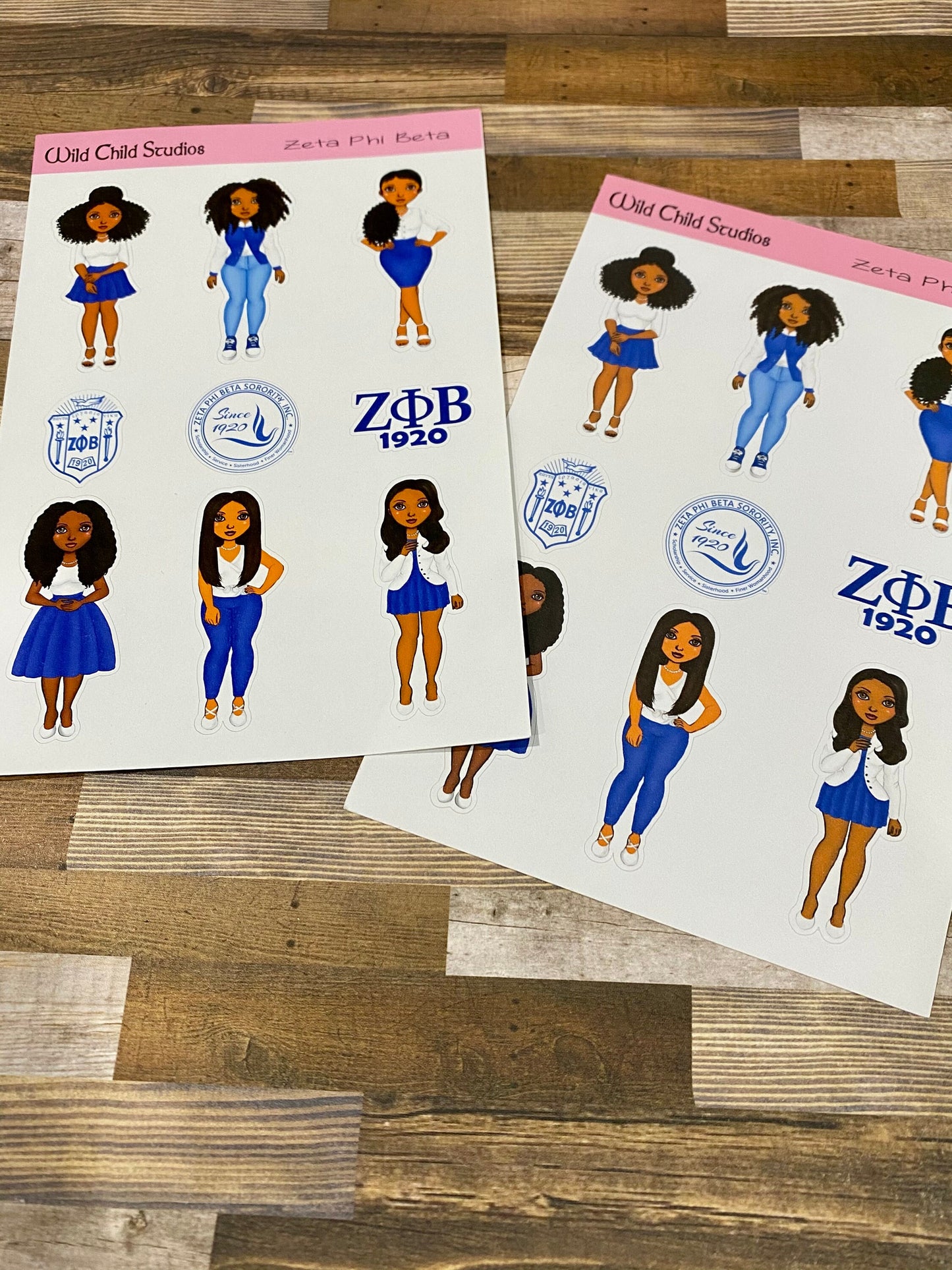 ZPhiB Sorority Planner Stickers/Zeta Phi Beta Stickers