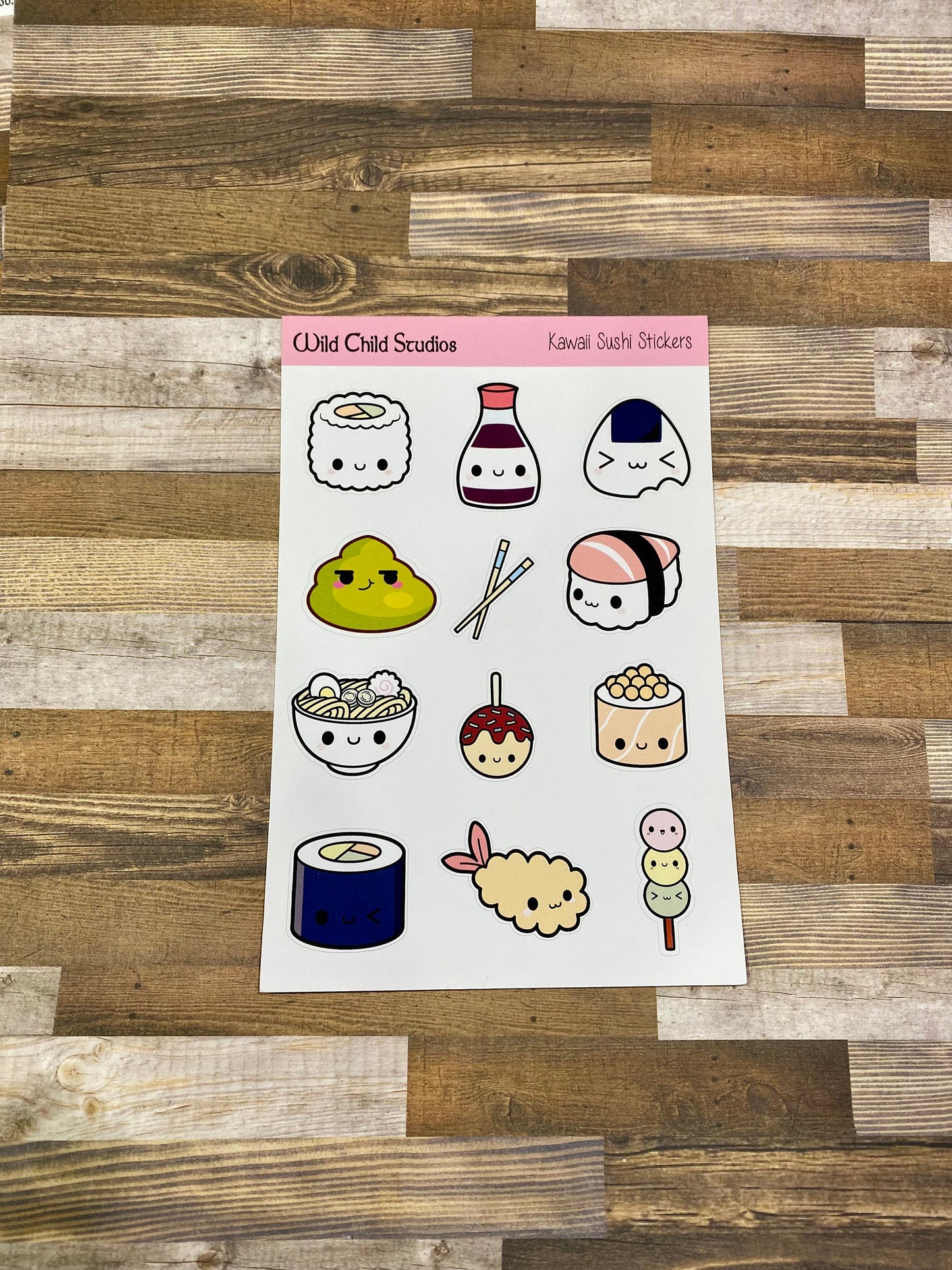 Kawaii Sushi Planner Stickers