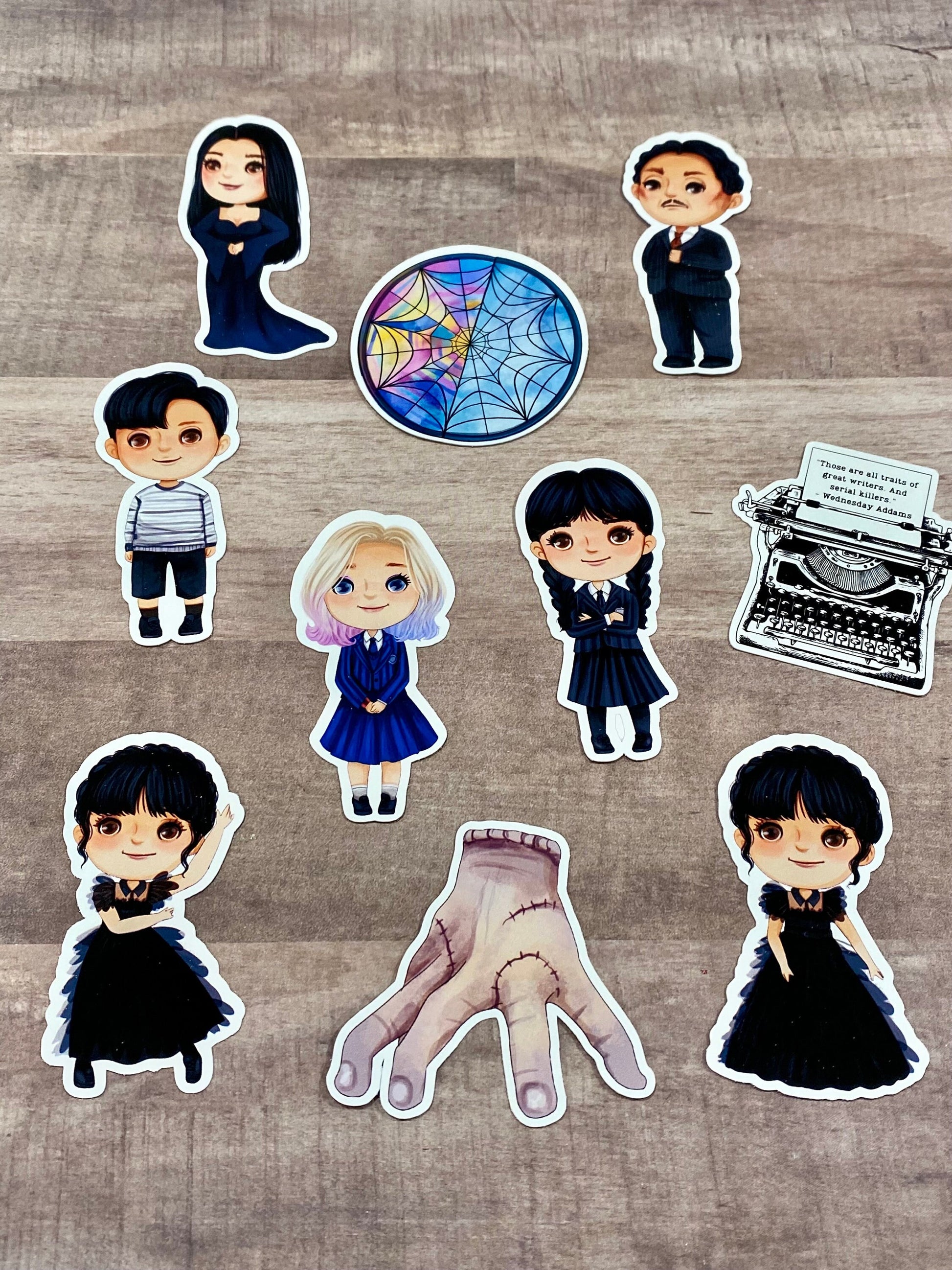 Kooky Addams Family Sticker Pack