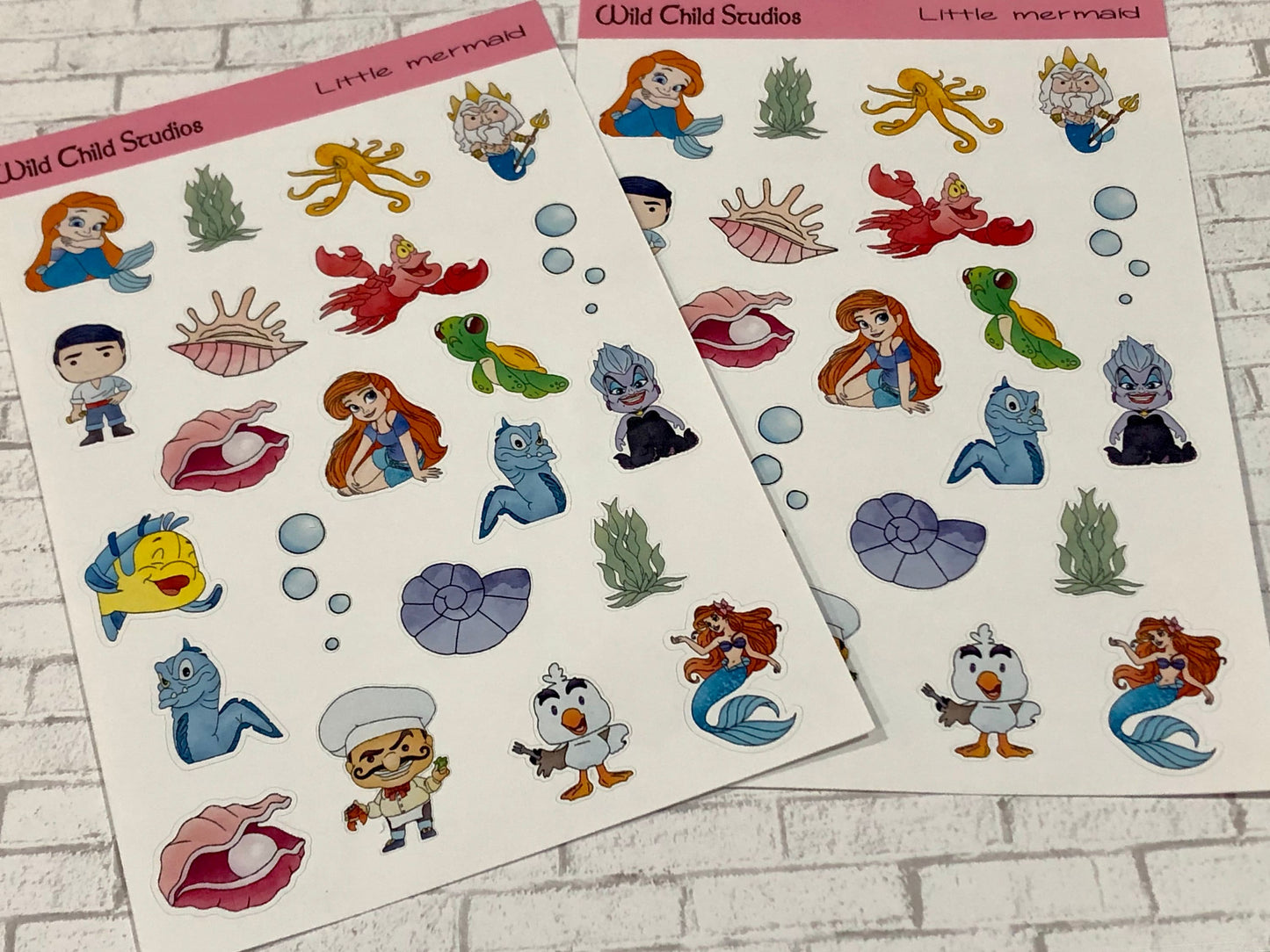 Little Mermaid Planner Stickers