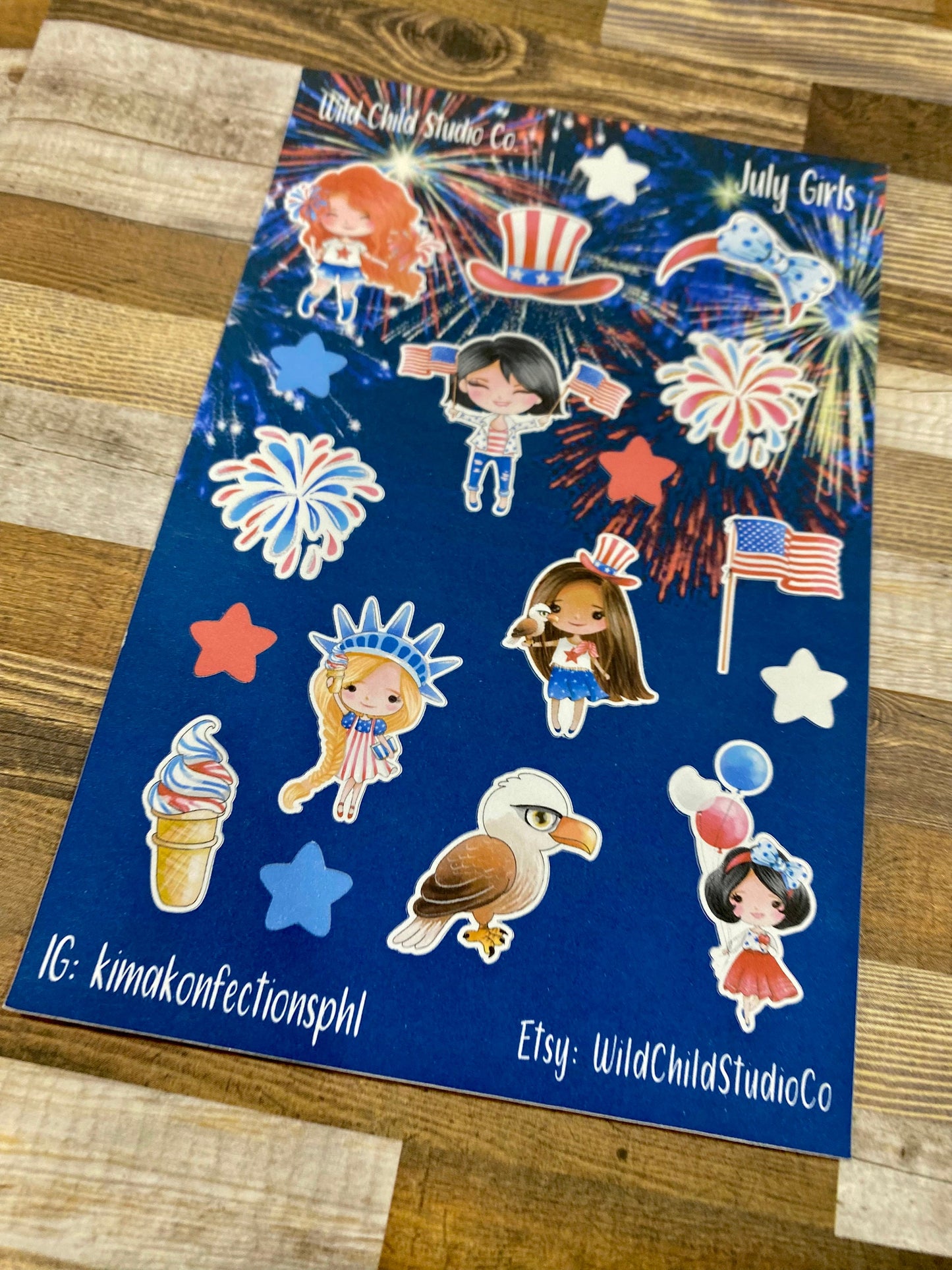 July 4th Independence Day Planner Stickers