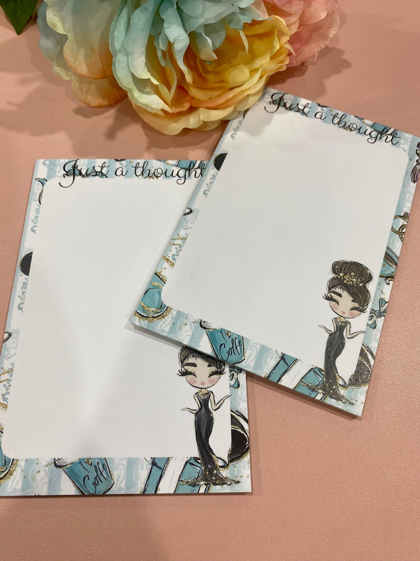 Breakfast Tiffany Inspired Notepads
