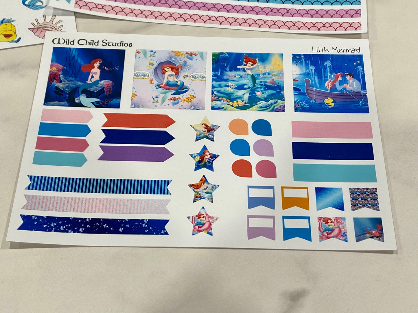 Little Mermaid Happy Planner Classic Monthly Kit-Physical Kit
