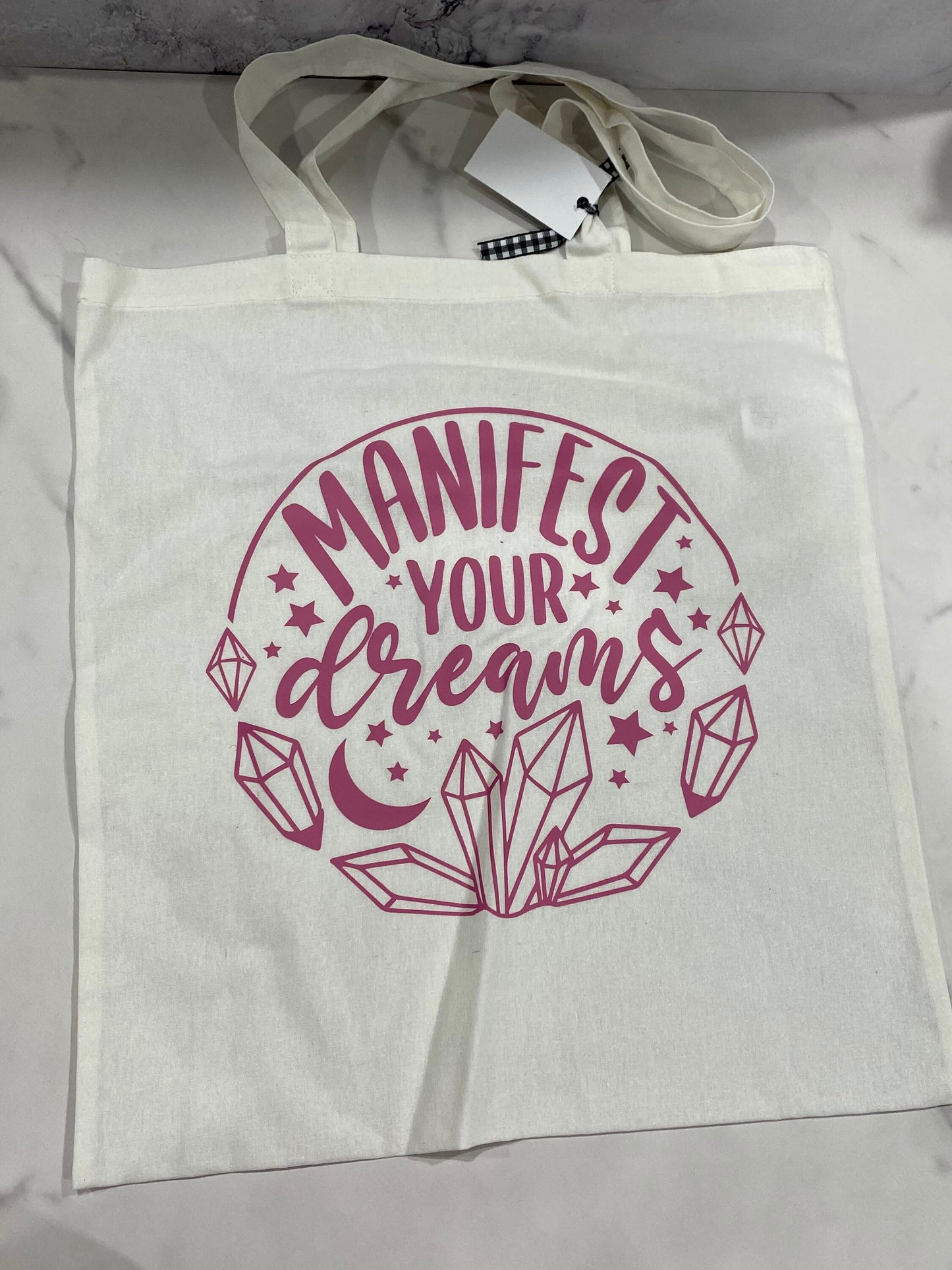 Manifest your dreams Tote Bag/Crystal Market Bag