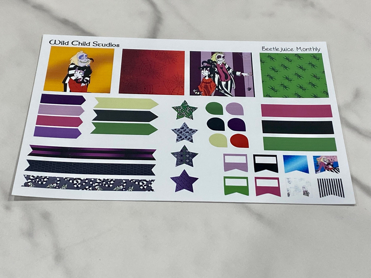 Beetlejuice Happy Planner Classic Monthly Kit-Physical Kit
