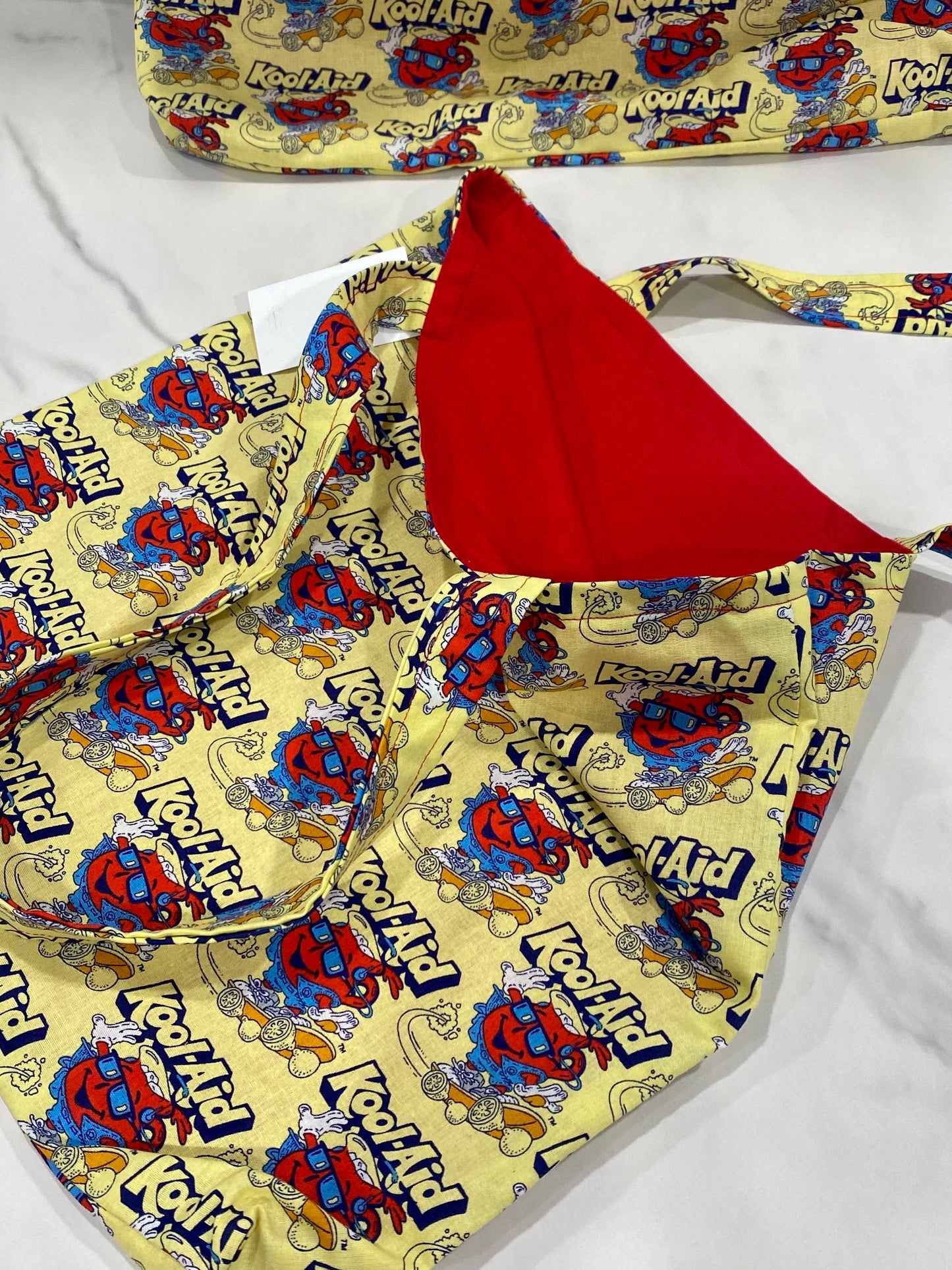 Handmade Lined Kool Aid Vintage Inspired Tote Bag/Kool Aid Inspired Bag