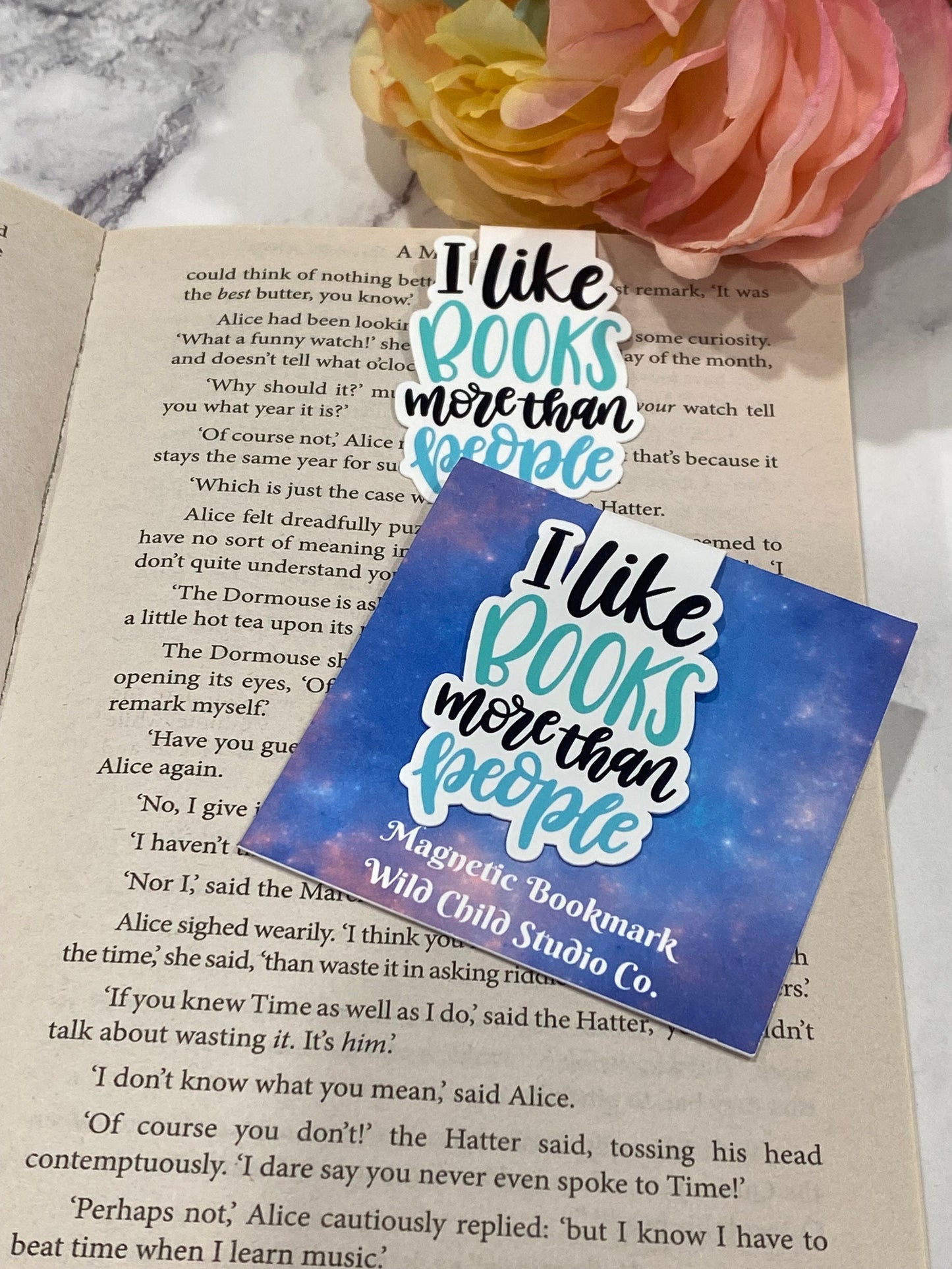 Like People More than Books Magnetic Bookmark