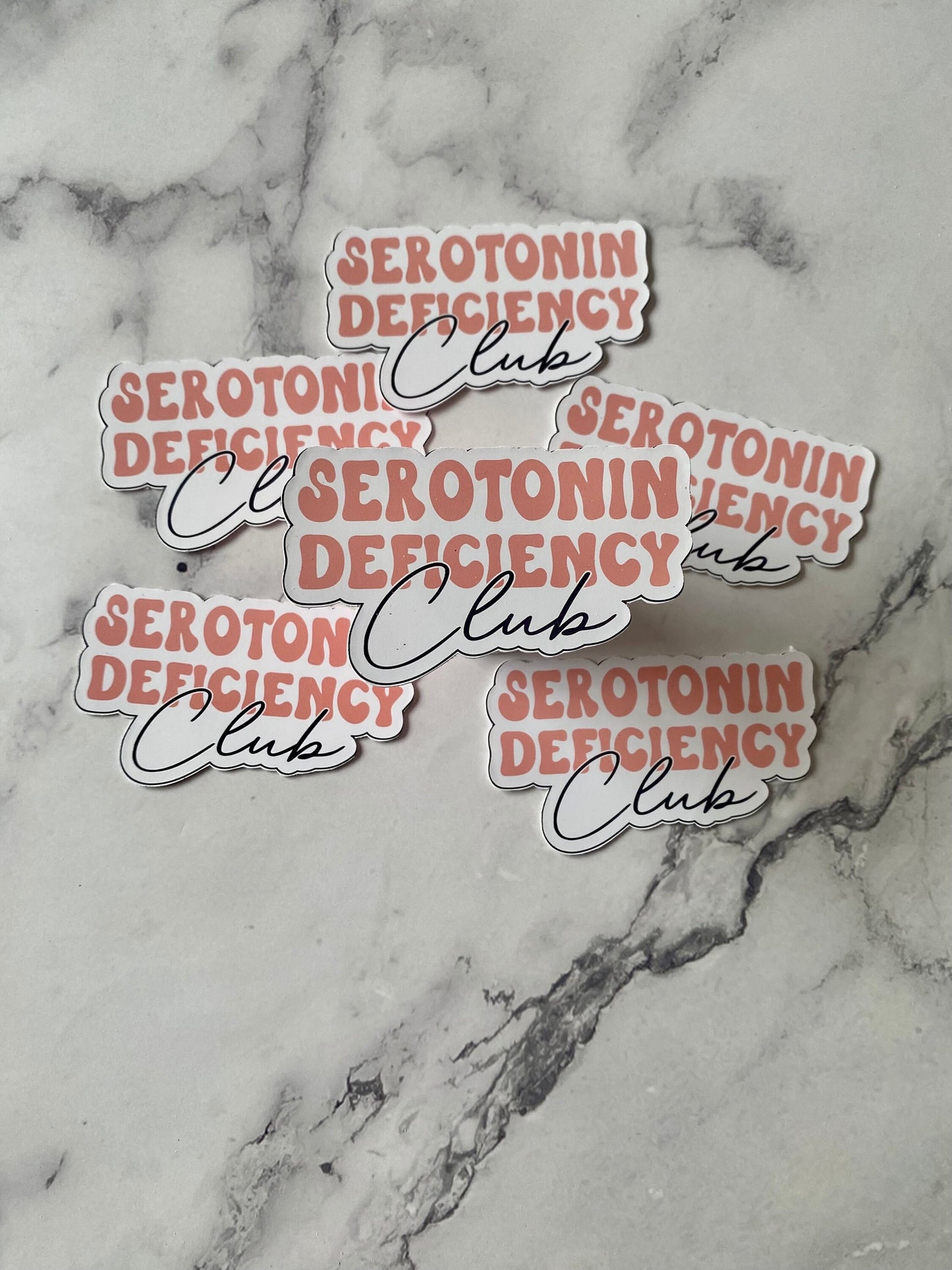 Serotonin Deficiency Club Vinyl Sticker