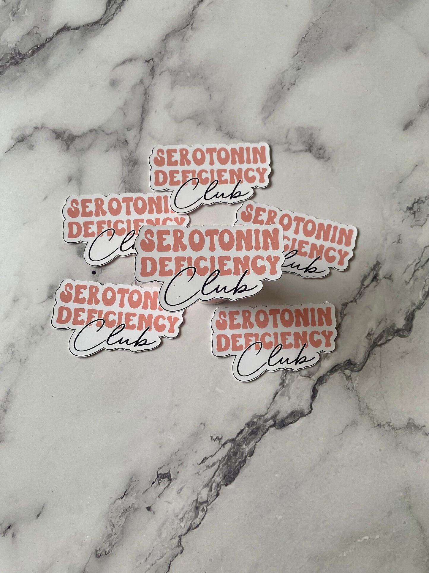 Serotonin Deficiency Club Vinyl Sticker