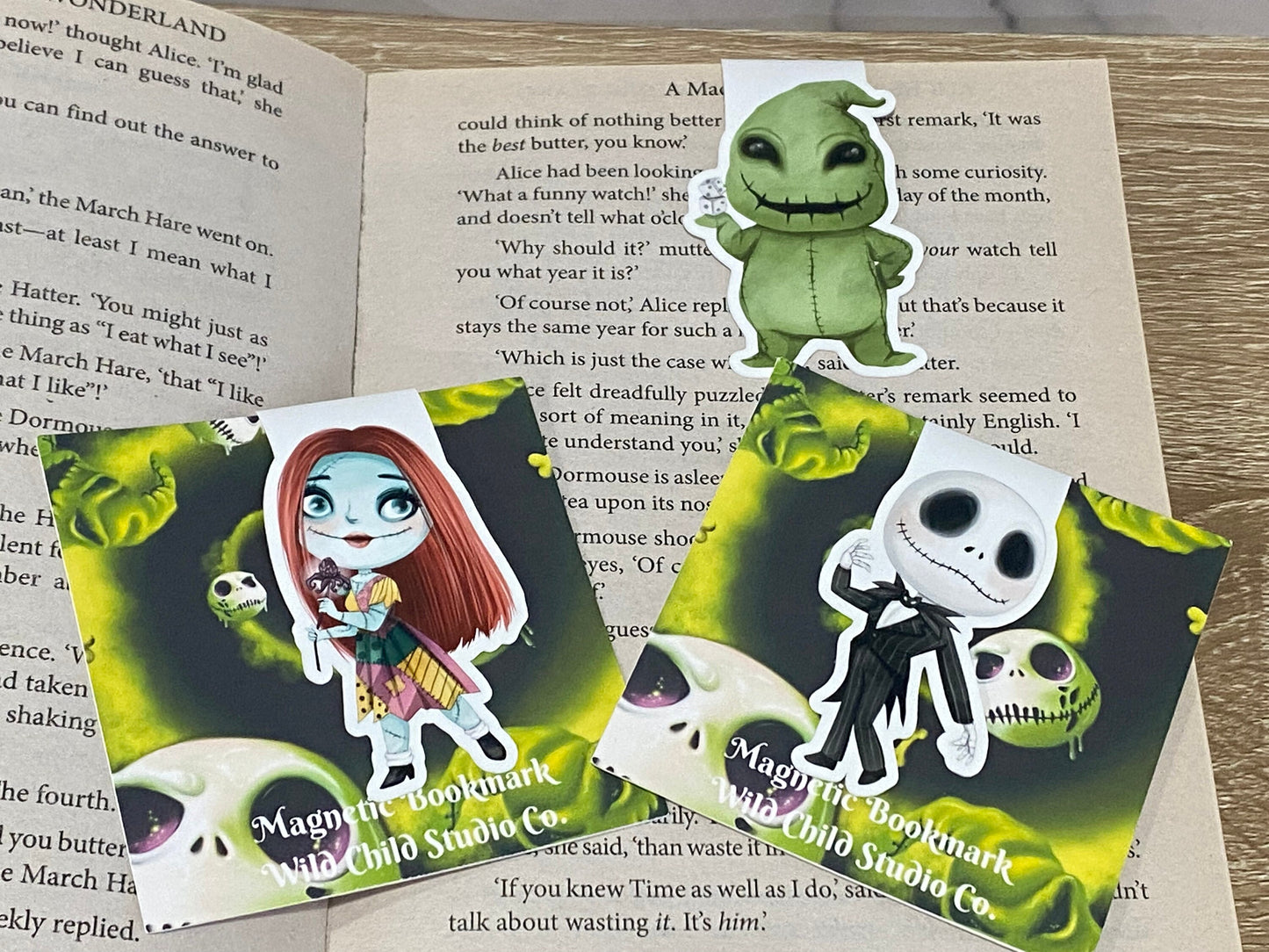 Nightmare Christmas Jack Skellington Pumpkin King Magnetic Bookmarks